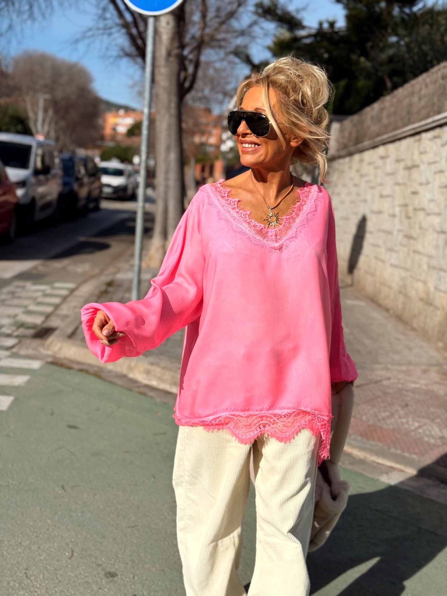 BLUSA OVERSIZE LENCERO PAULA MULTICOLOR