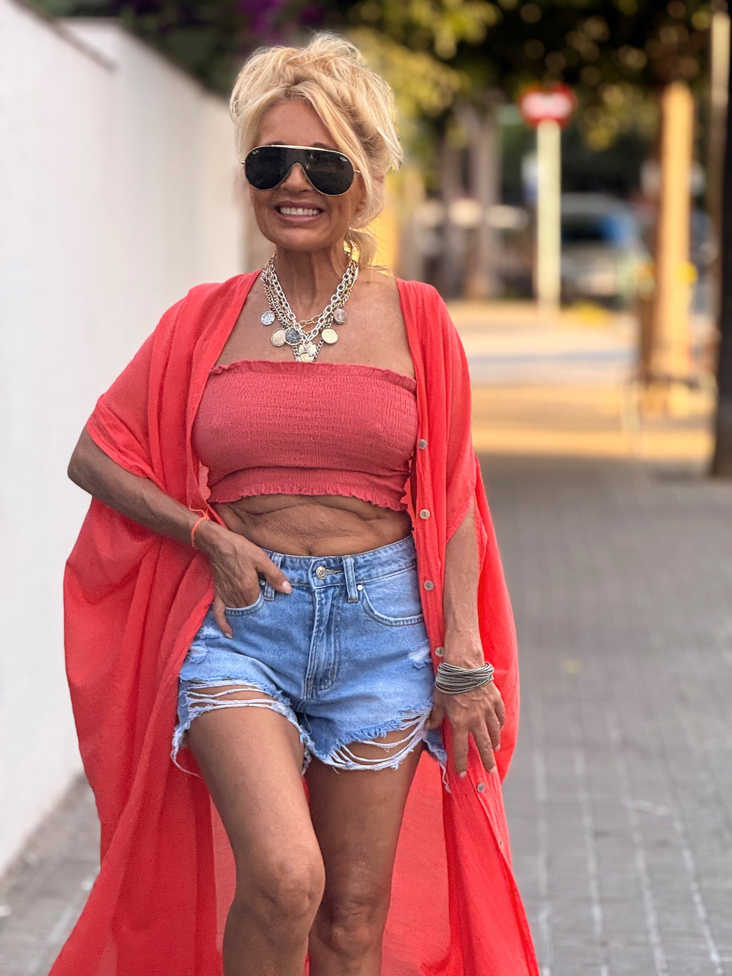 VESTIDO- TÚNICA SUPER OVERSIZE SANDRINE MULTICOLOR