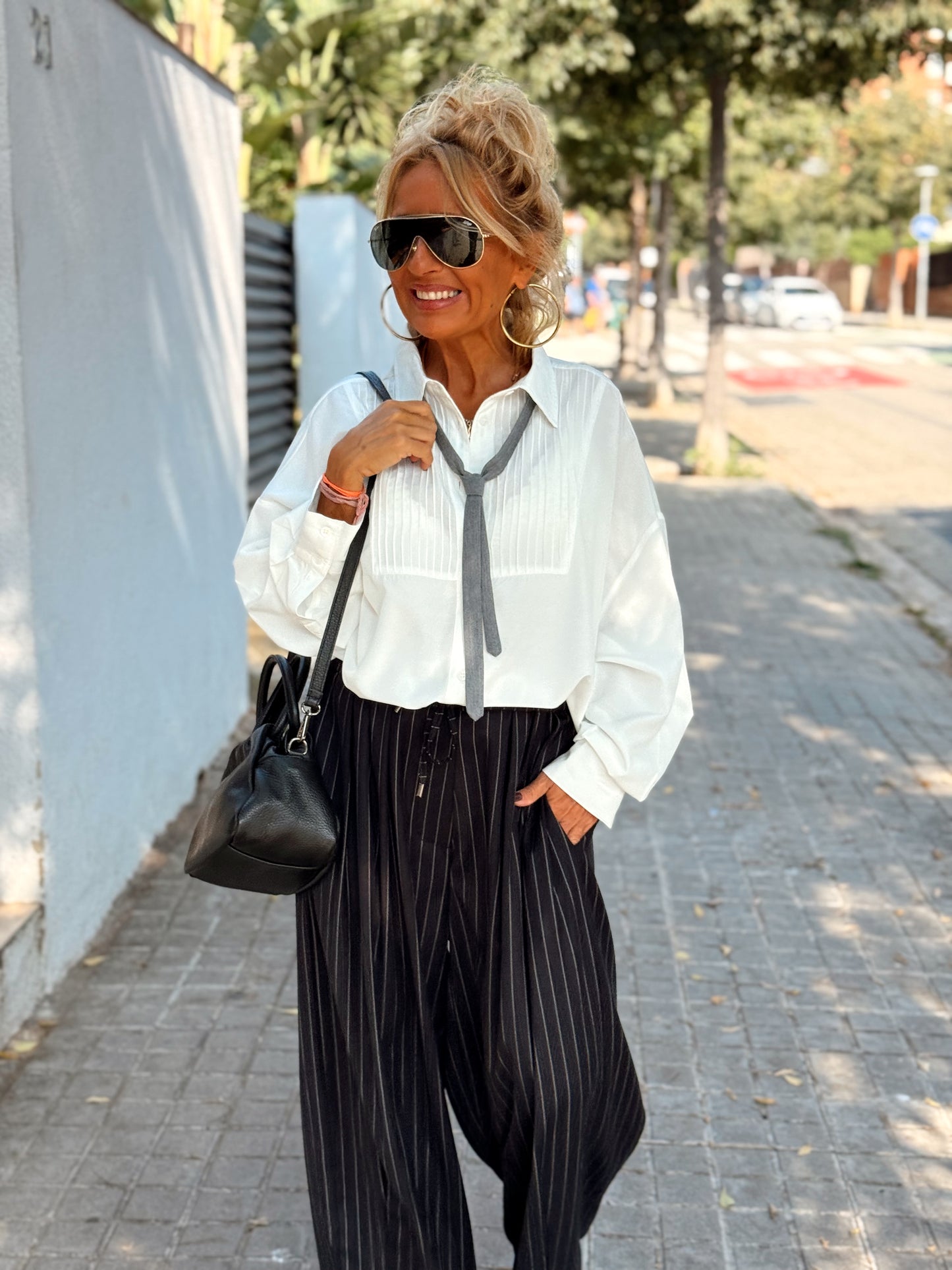 PANTALON OVERSIZE RAYAS MULTICOLOR