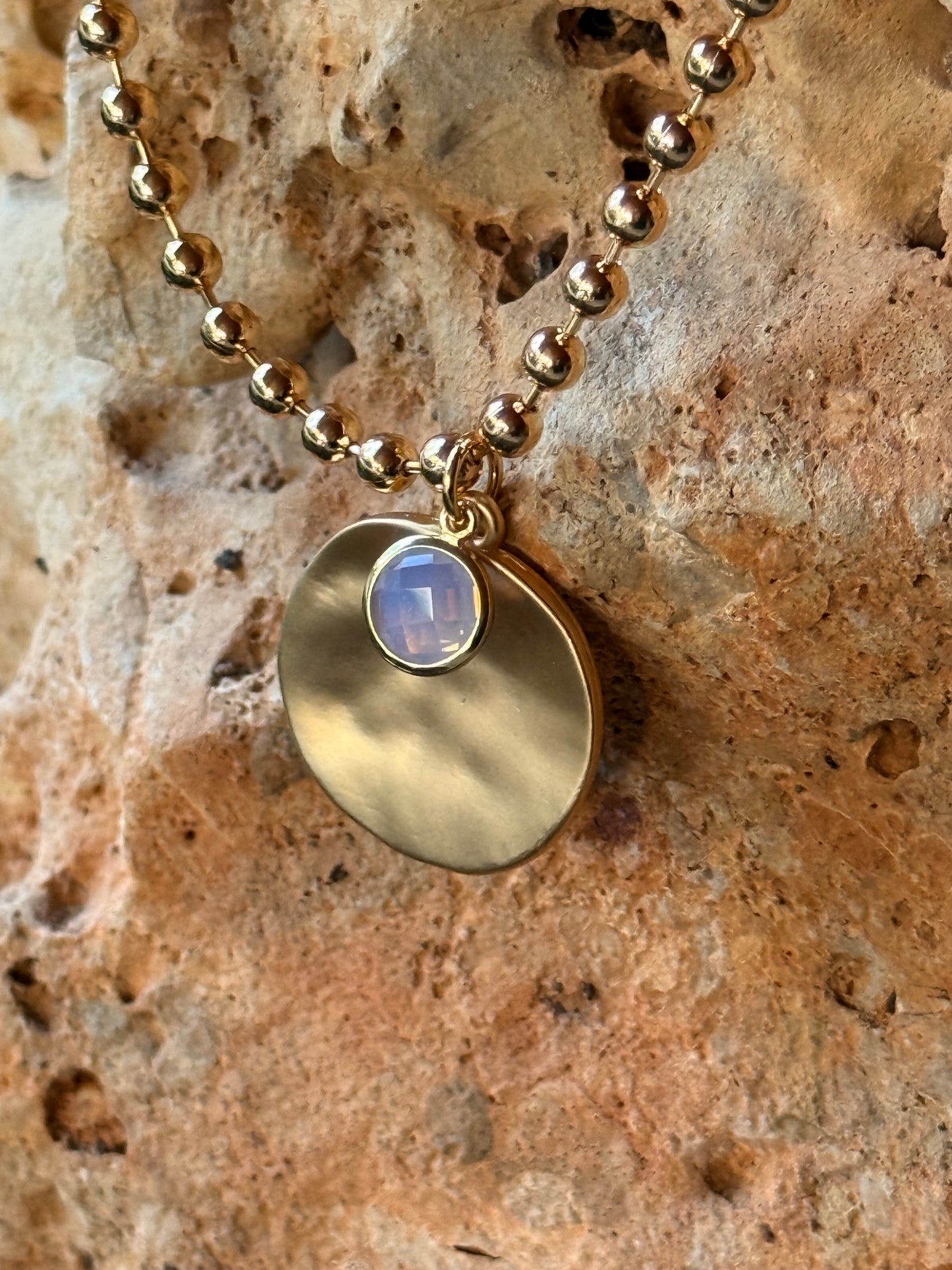 COLLAR LIBERTY CON BRILLANTE MULTICOLOR