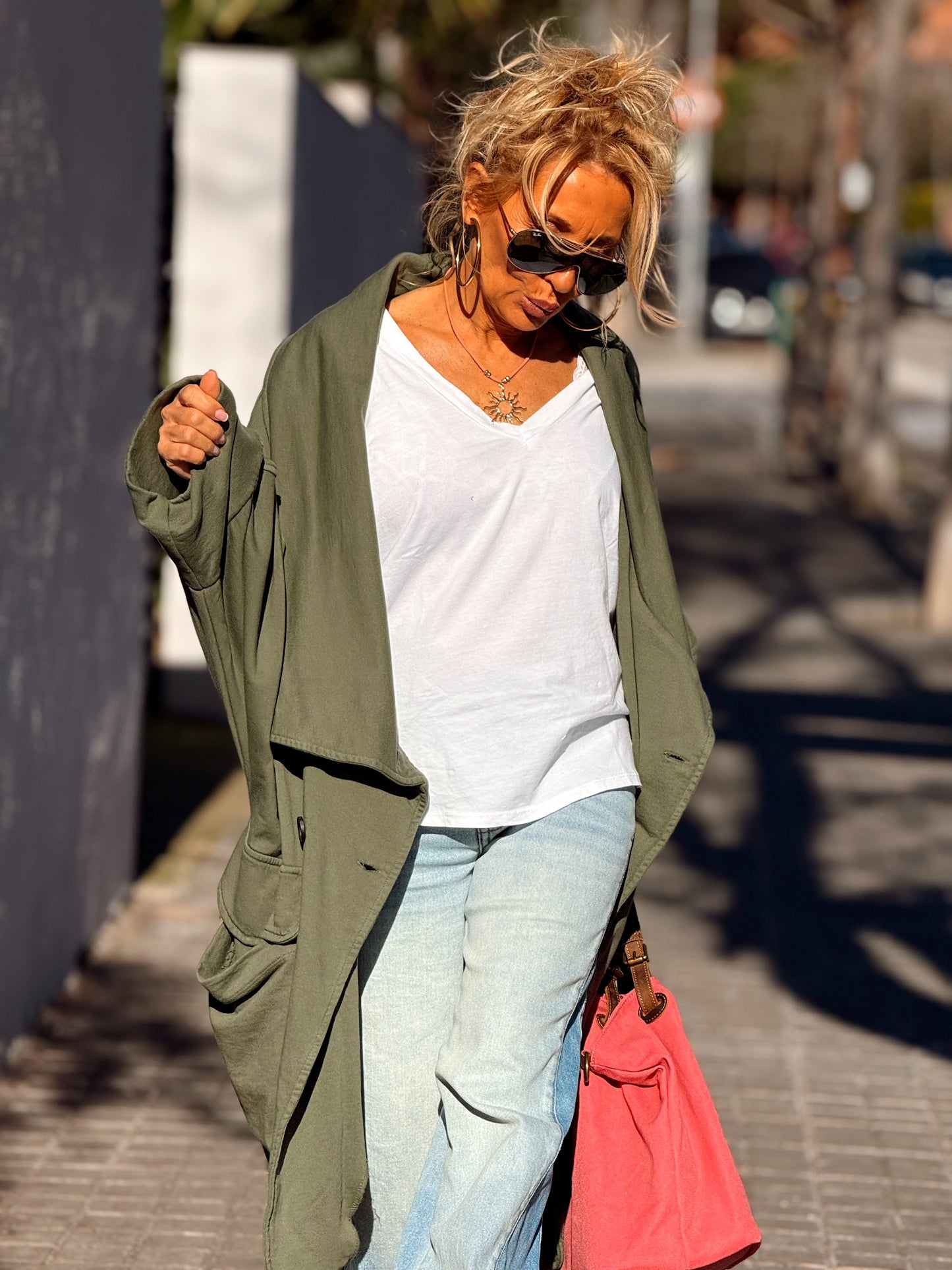 TRENCH SUPER OVERSIZE LOURDES MULTICOLOR