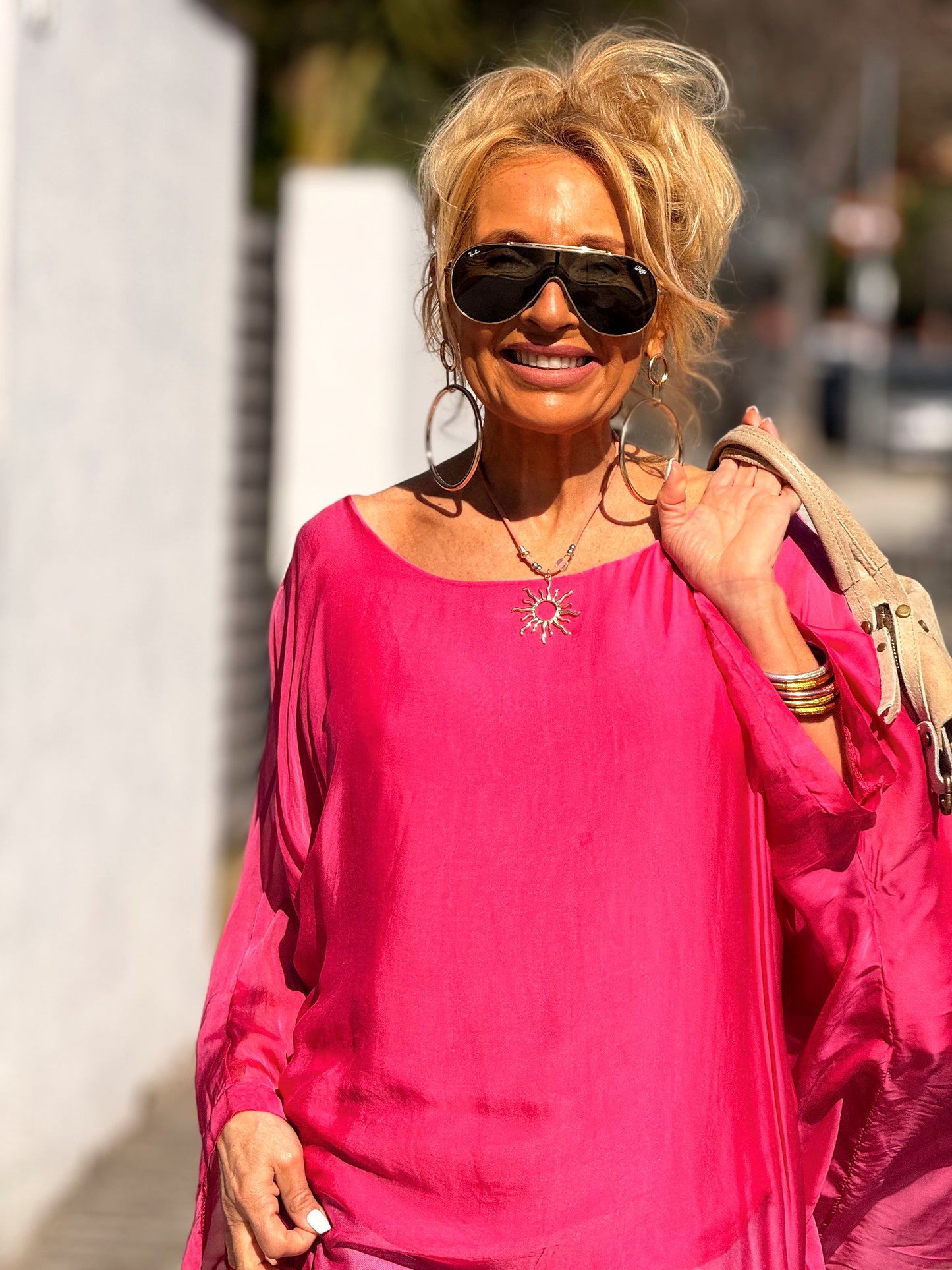 BLUSA CON TOP OVERSIZE ASIMÉTRICA NOA MULTICOLOR