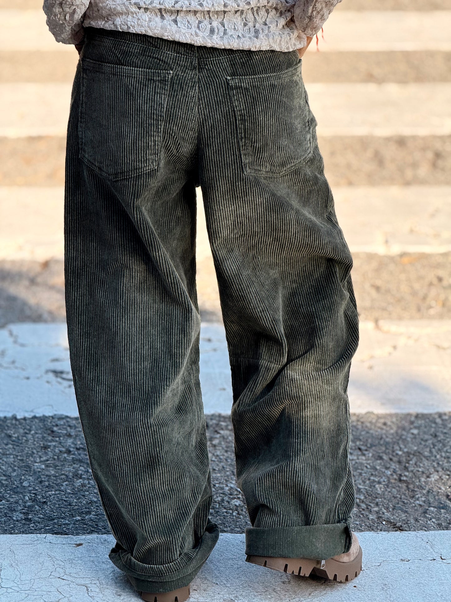 PANTALON DE PANA JOYCE MULTICOLOR