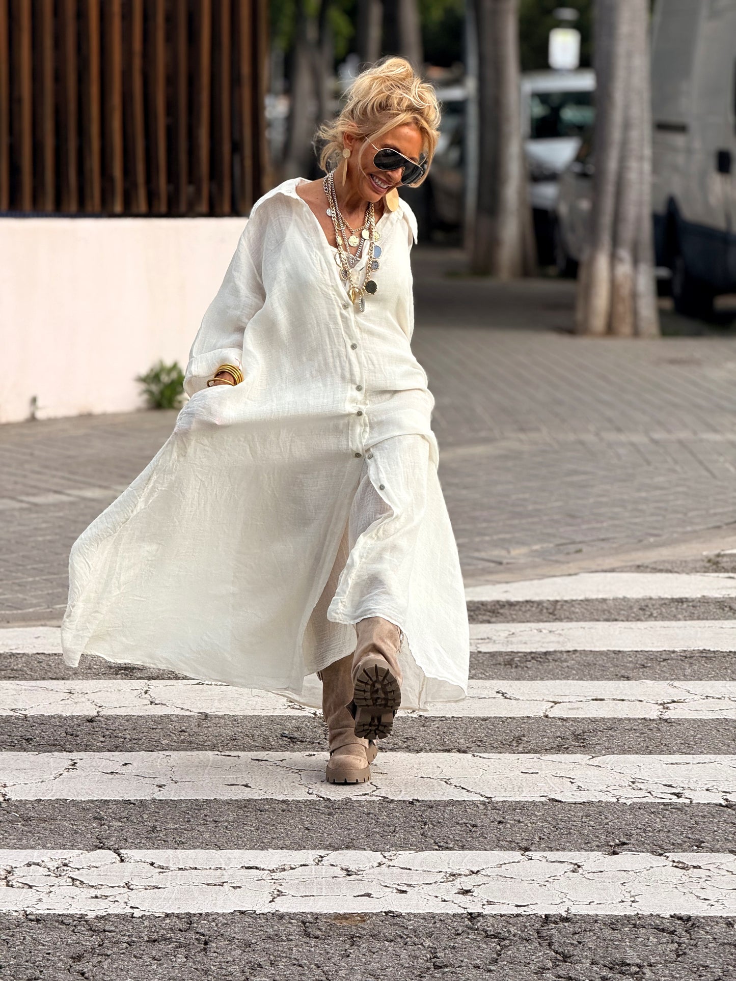 VESTIDO-CAMISA DOBLE ZAIRA MULTICOLOR