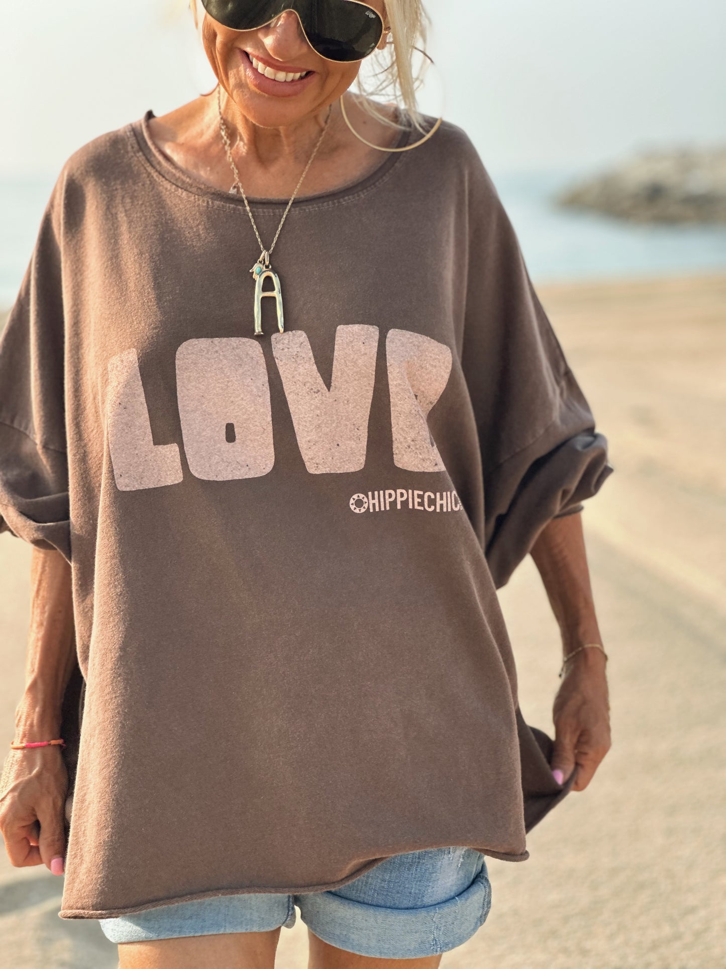 SUDADERA OVERSIZE LOVE CHOCOLATE