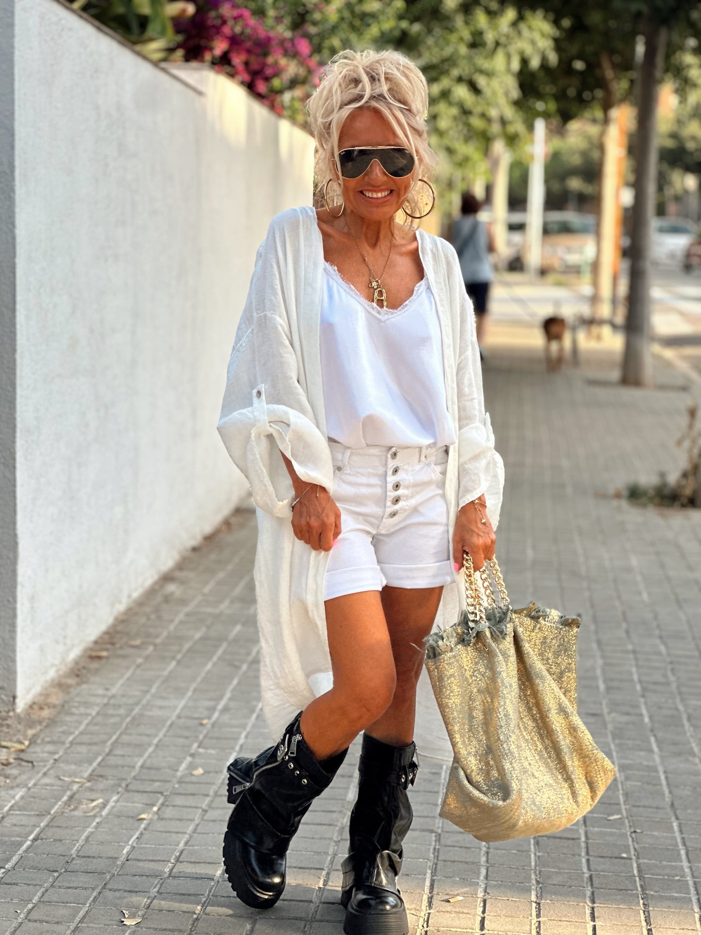 CHAQUETA LINO BETTY MULTICOLOR