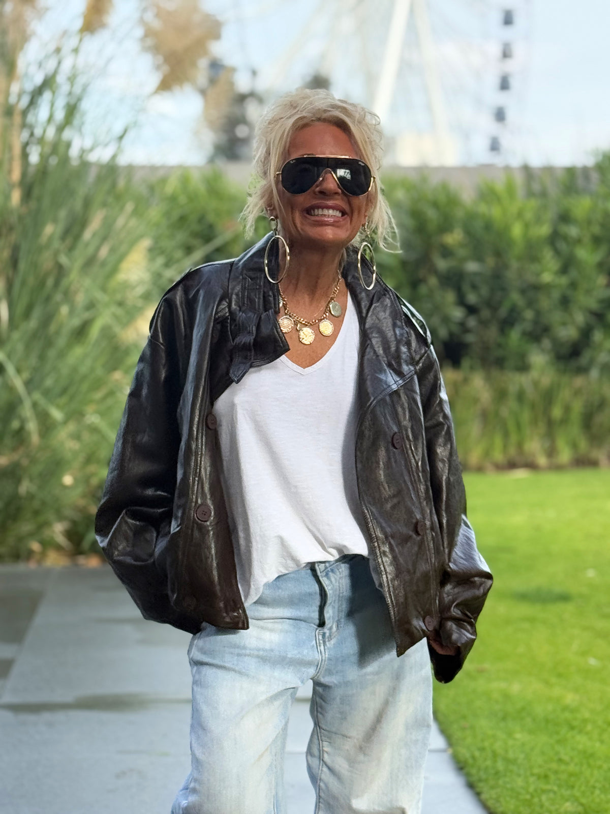 CAZADORA POLIPIEL JANA MARRÓN