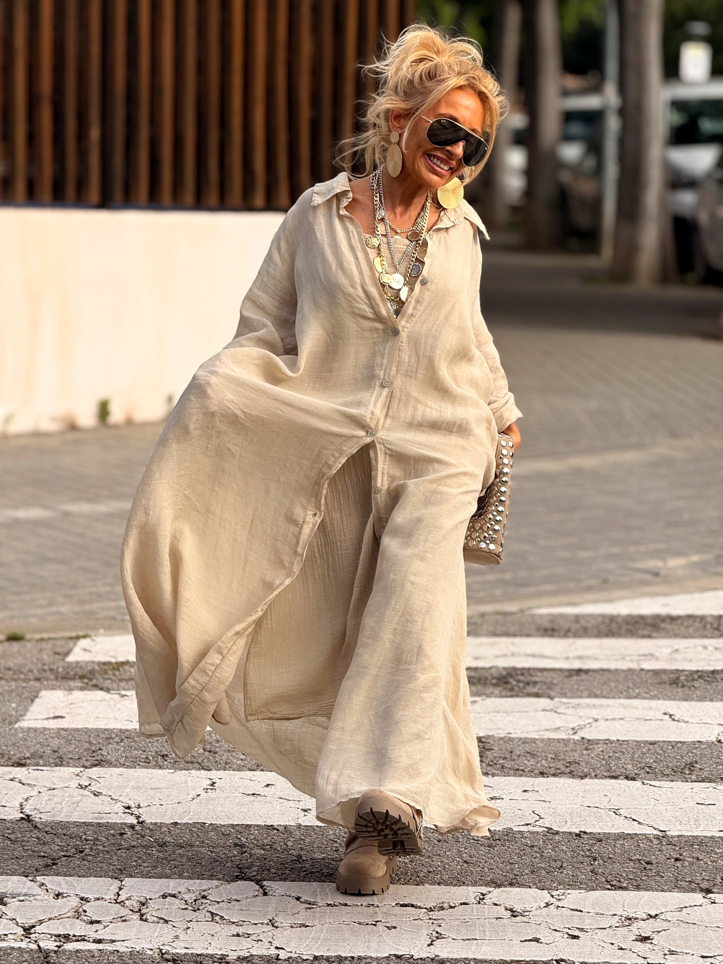 VESTIDO-CAMISA DOBLE ZAIRA MULTICOLOR
