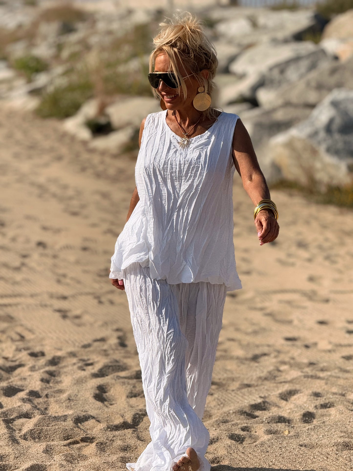 CONJUNTO ARRUGADO MULTICOLOR