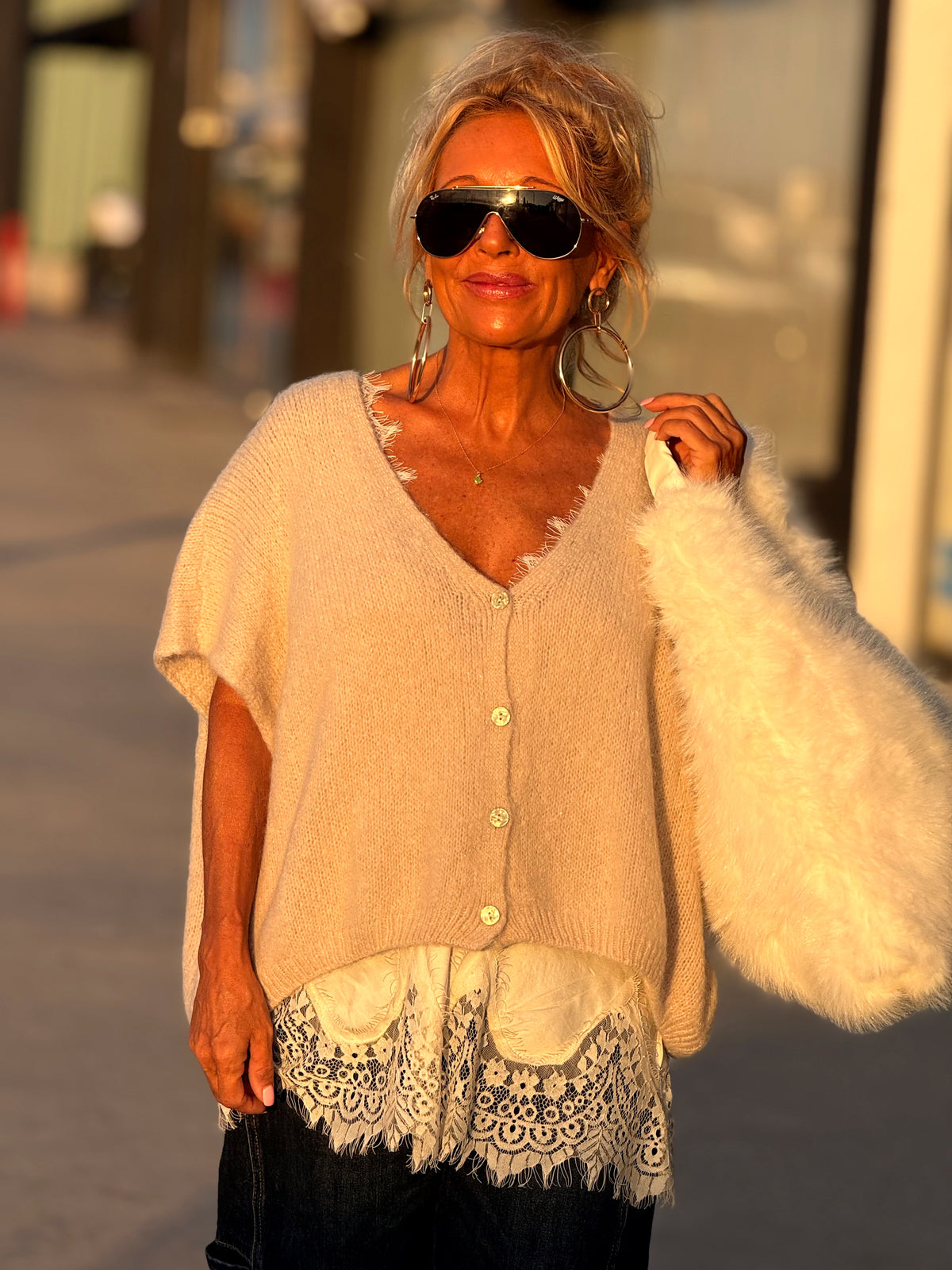 CHALECO OVERSIZE MARIANA MULTICOLOR