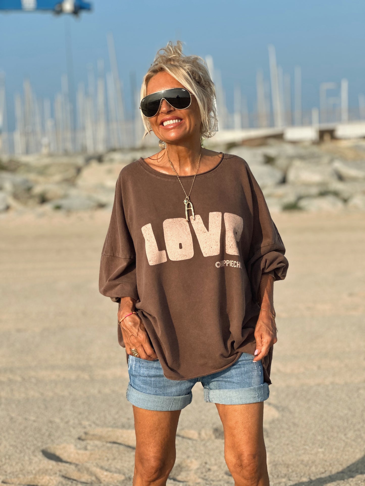 SUDADERA OVERSIZE LOVE CHOCOLATE