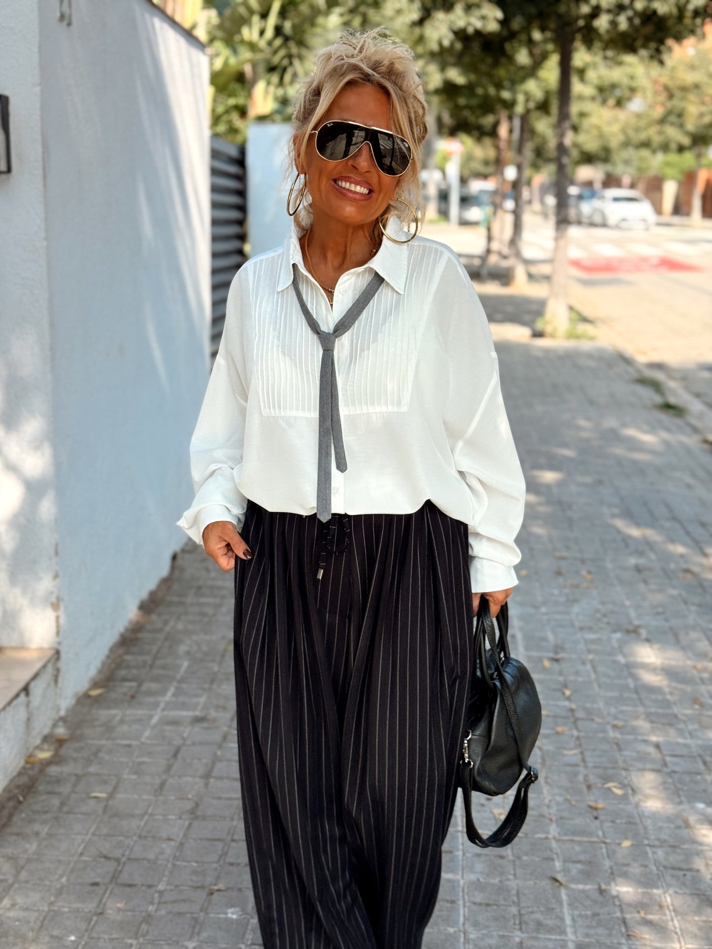 PANTALON OVERSIZE RAYAS MULTICOLOR