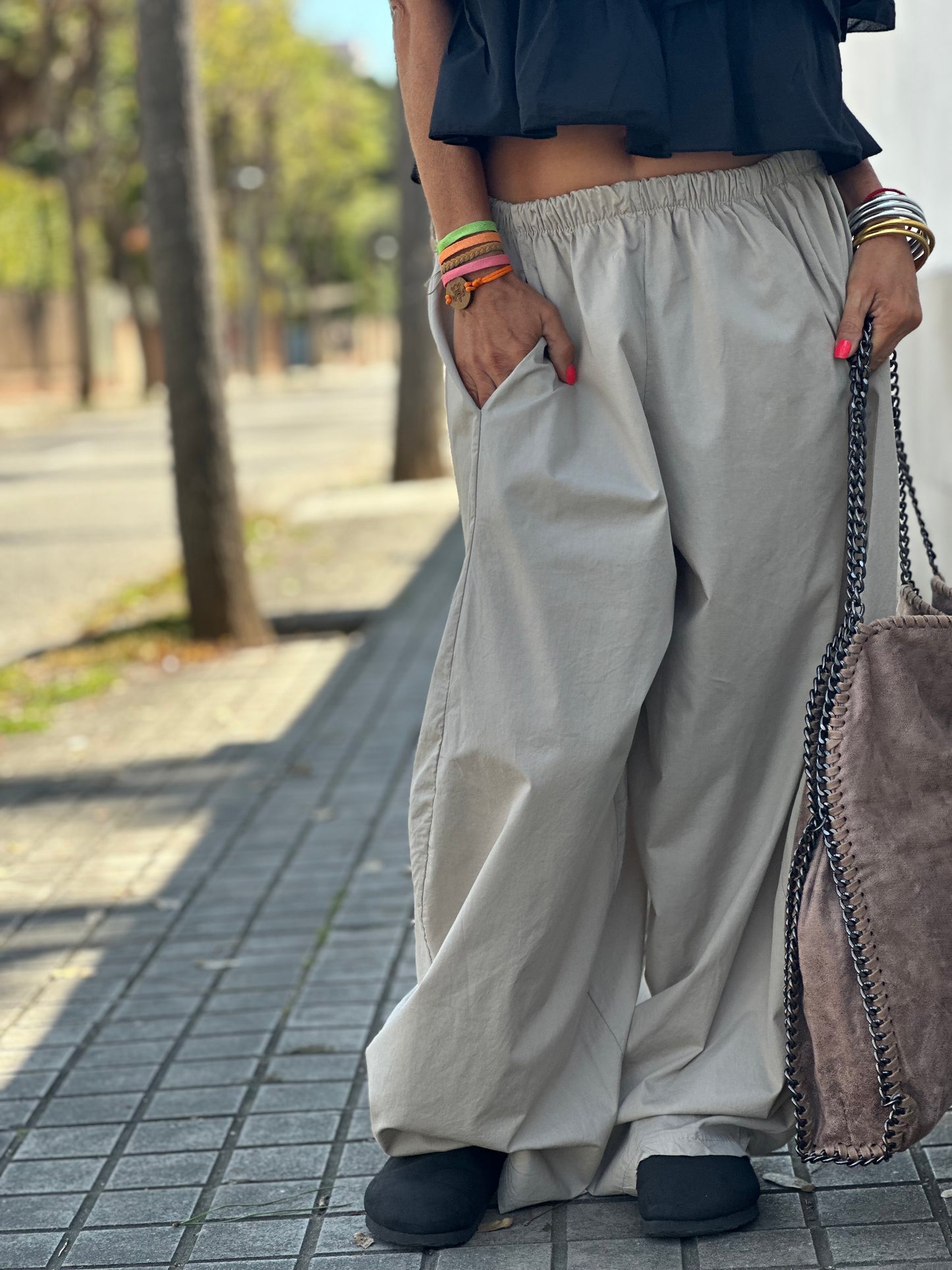 PANTALON BAGGY OVERSIZE PABLO BEIGE