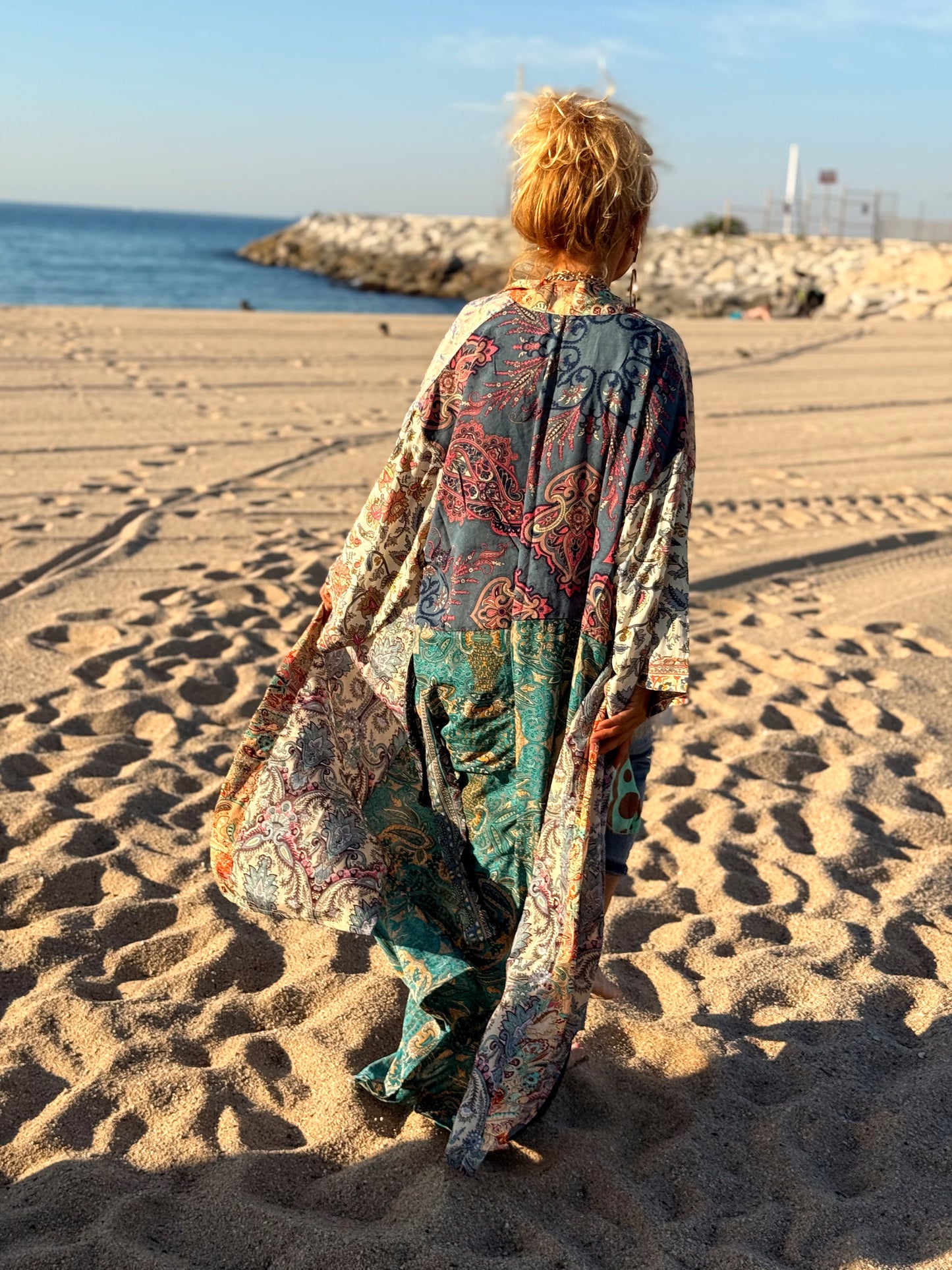 KIMONO ESTAMPADO MANGA 3/4 MULTICOLOR