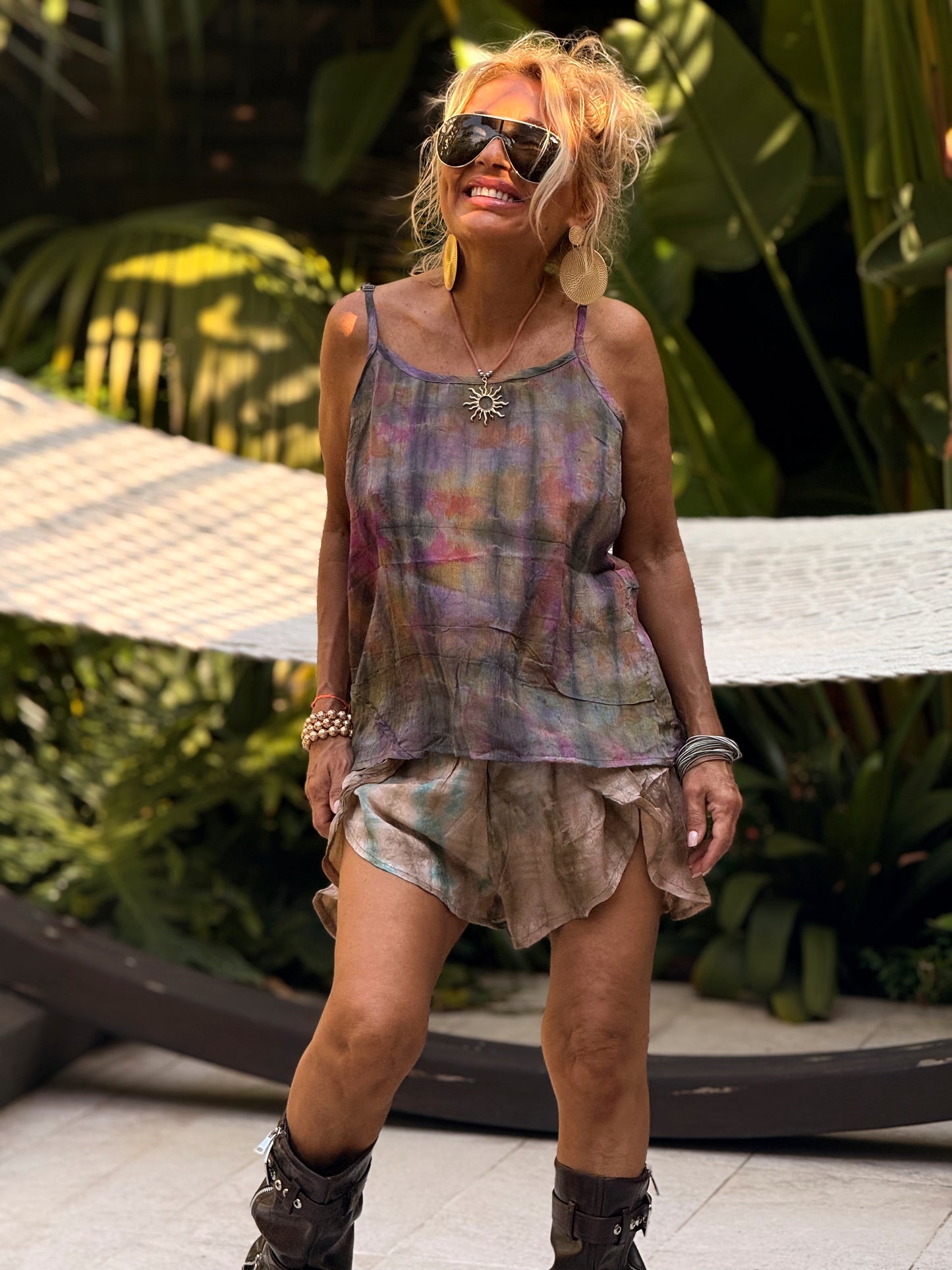 SHORT CREPE SEDA INDY MULTICOLOR