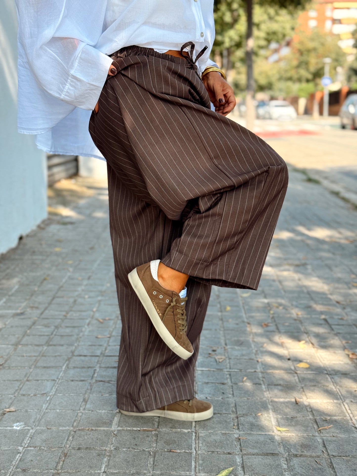 PANTALON OVERSIZE RAYAS MULTICOLOR