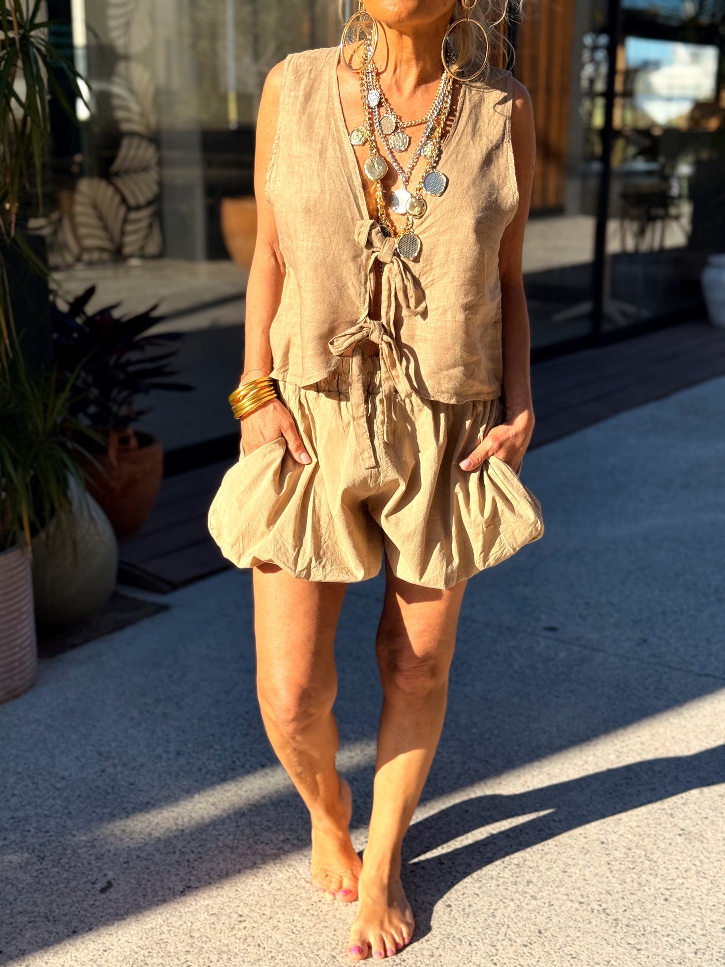 SHORT BOHO MULTICOLOR
