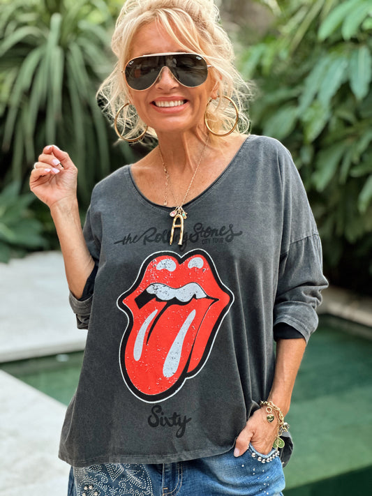 CAMISETA ROLLING STONES GRIS