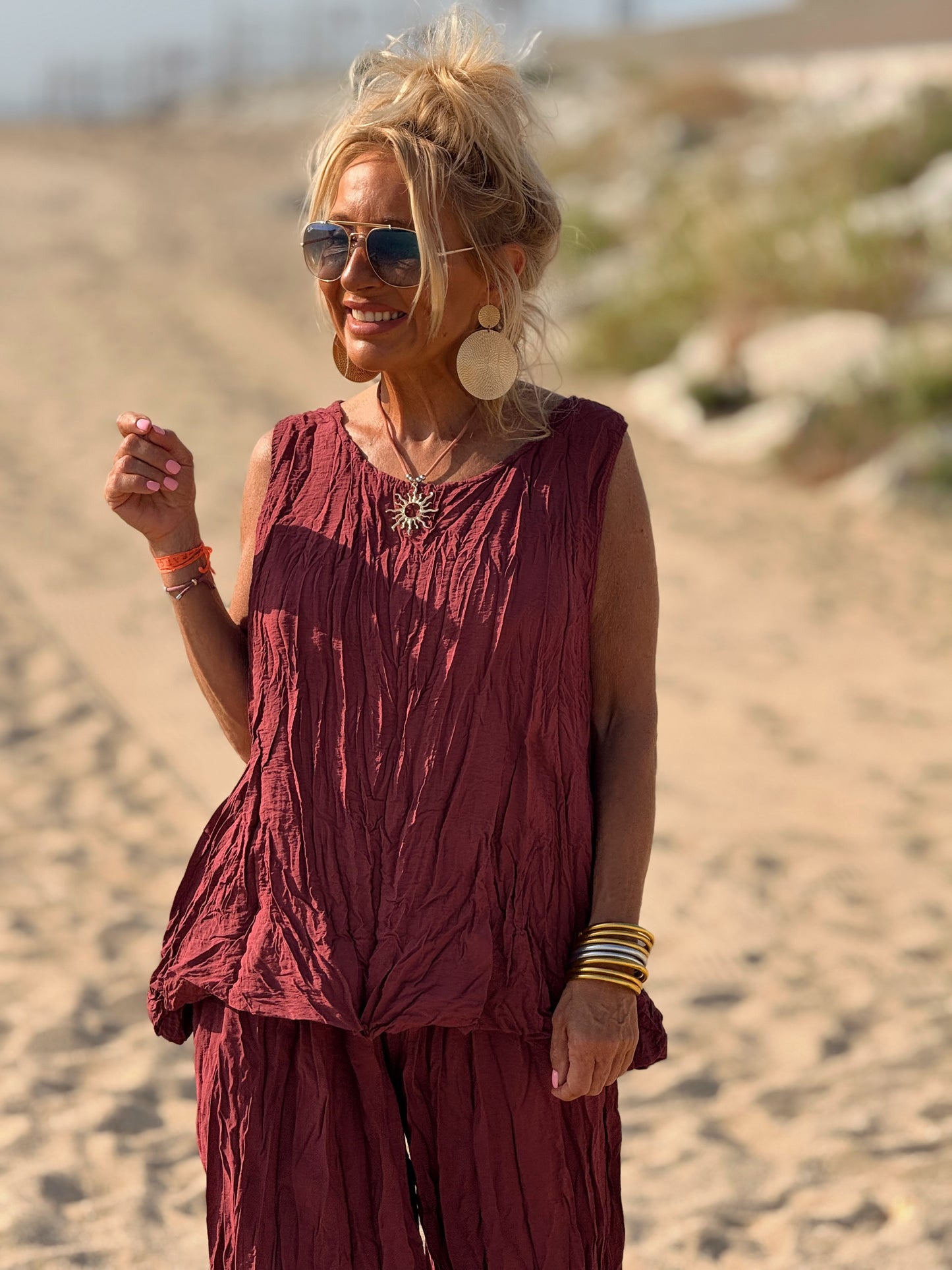 CONJUNTO ARRUGADO MULTICOLOR