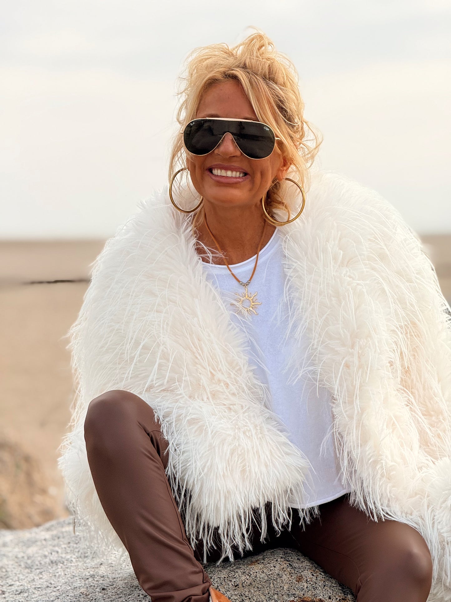 CHAQUETA DE PELO SINTÉTICO LUCAS MULTICOLOR