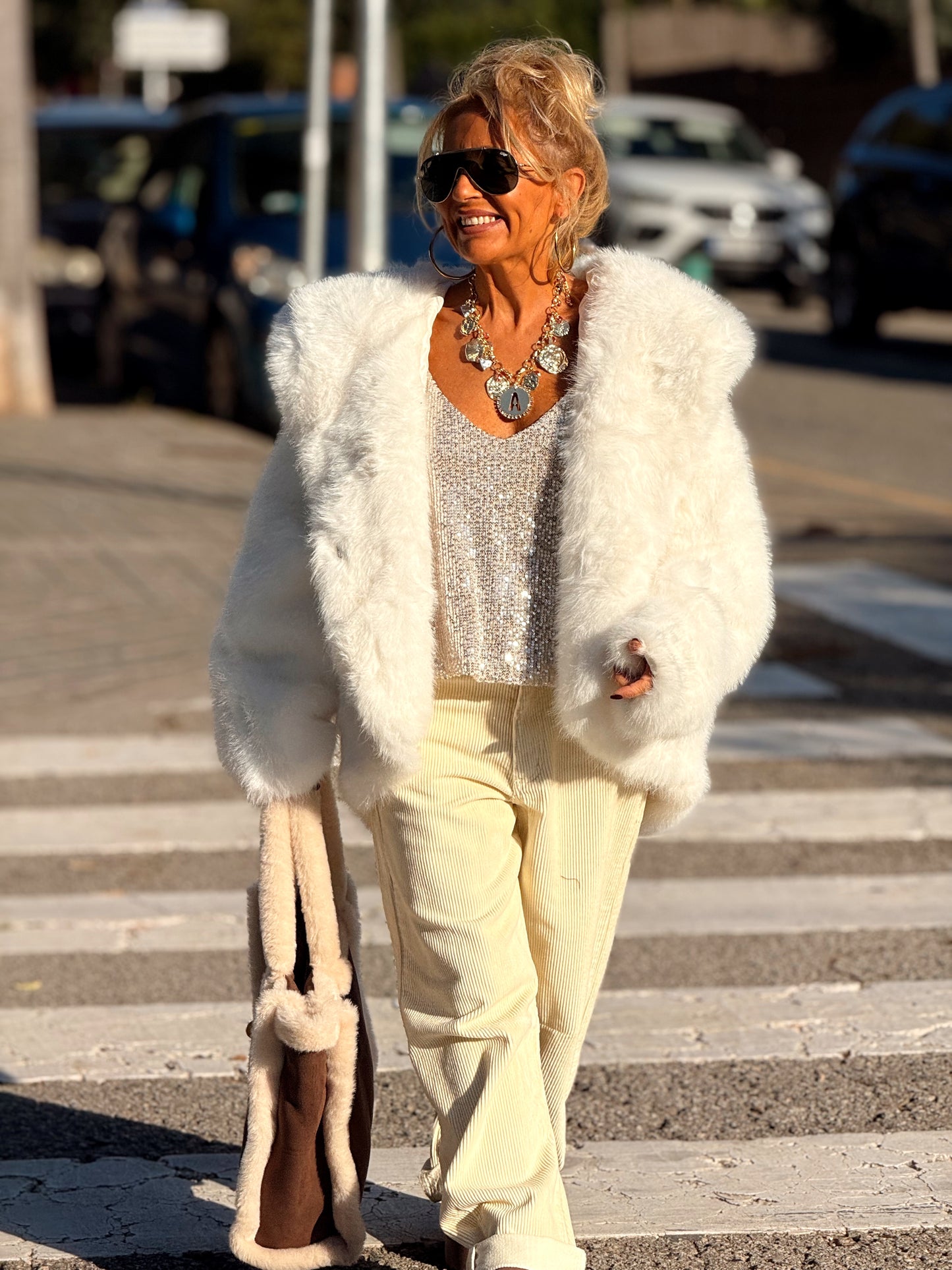 PANTALON DE PANA JOYCE MULTICOLOR