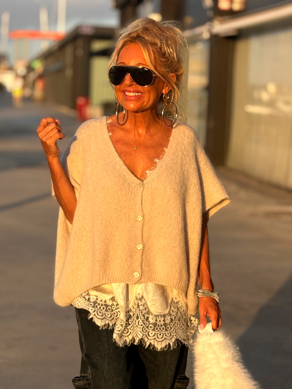 CHALECO OVERSIZE MARIANA MULTICOLOR