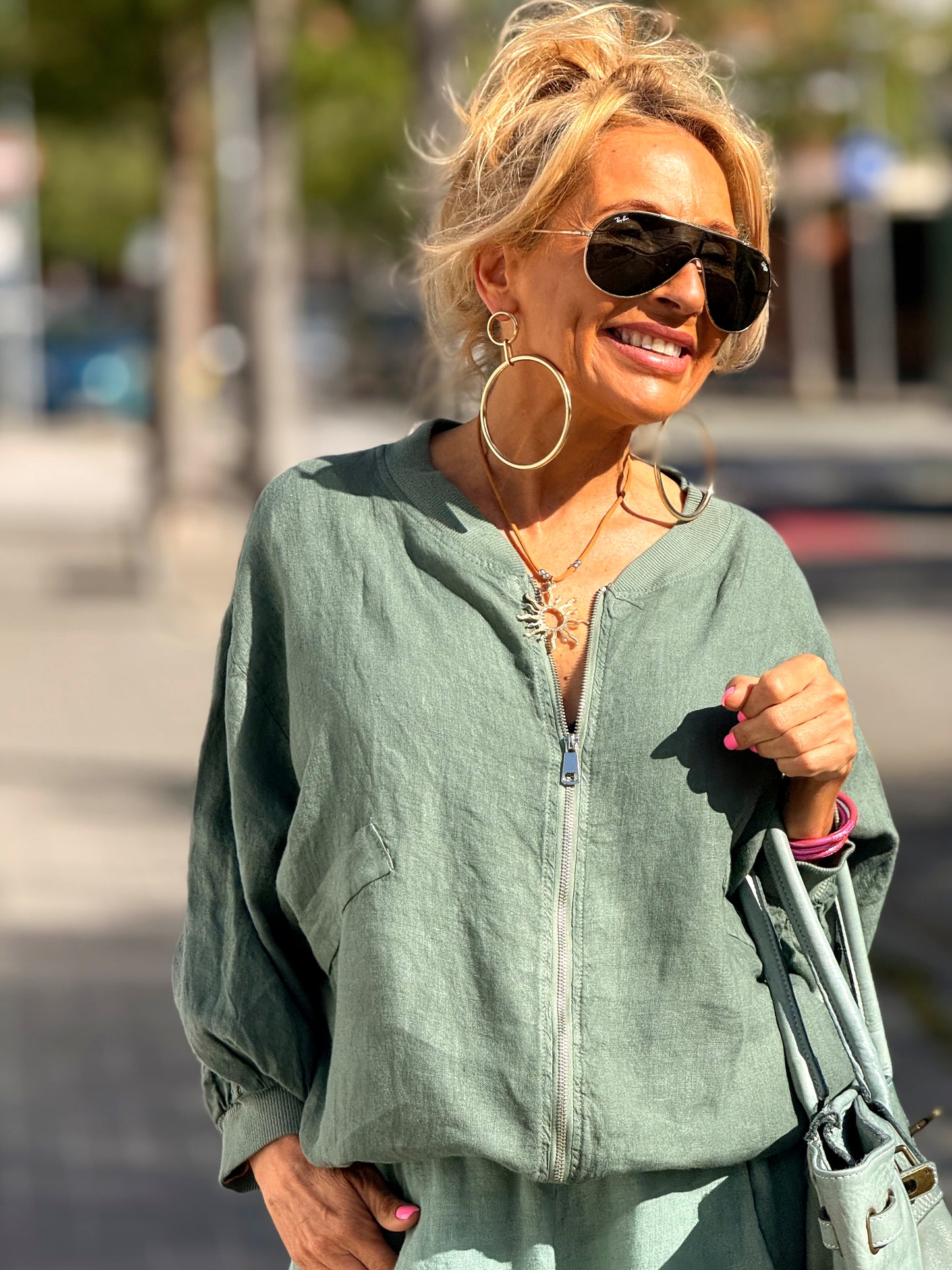 BOMBER LINO CAMILLE MULTICOLOR