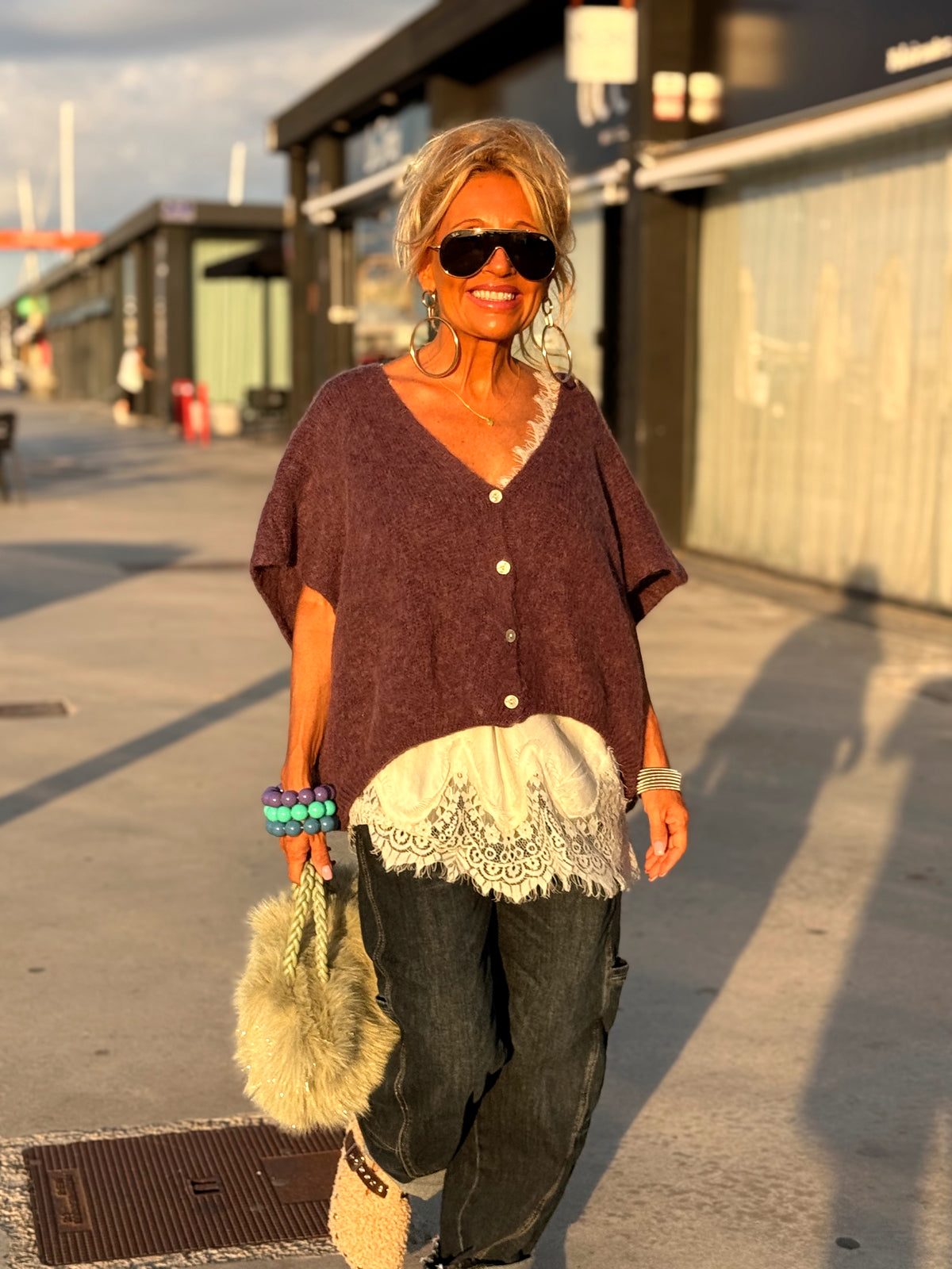 CHALECO OVERSIZE MARIANA MULTICOLOR