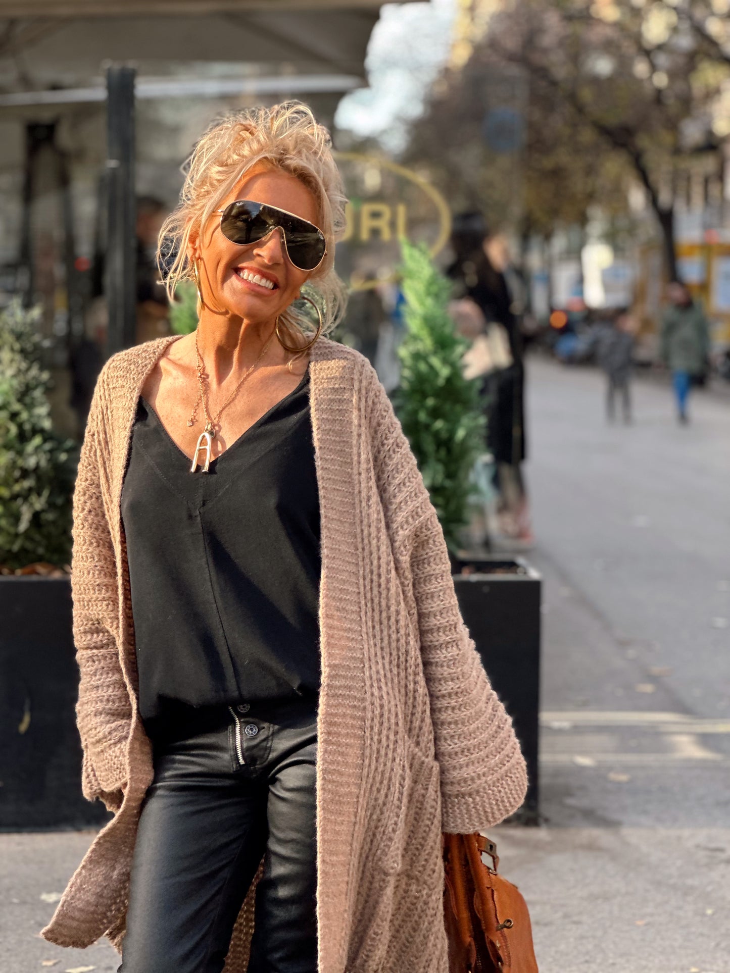 CHAQUETA DE PUNTO NATALIA CAMEL