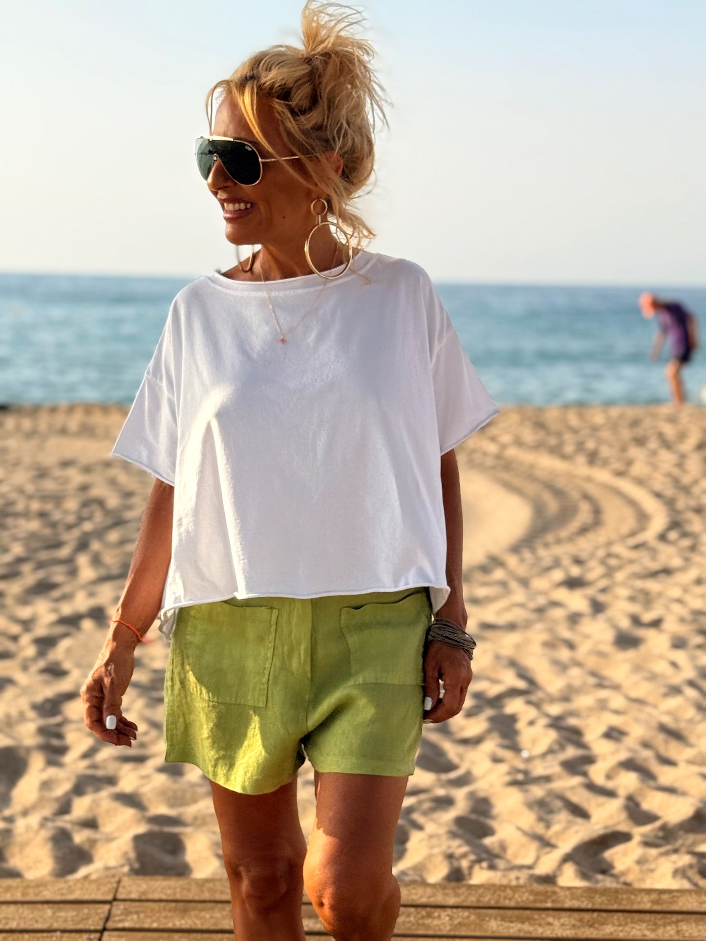 SHORT LINO TERRY MULTICOLOR