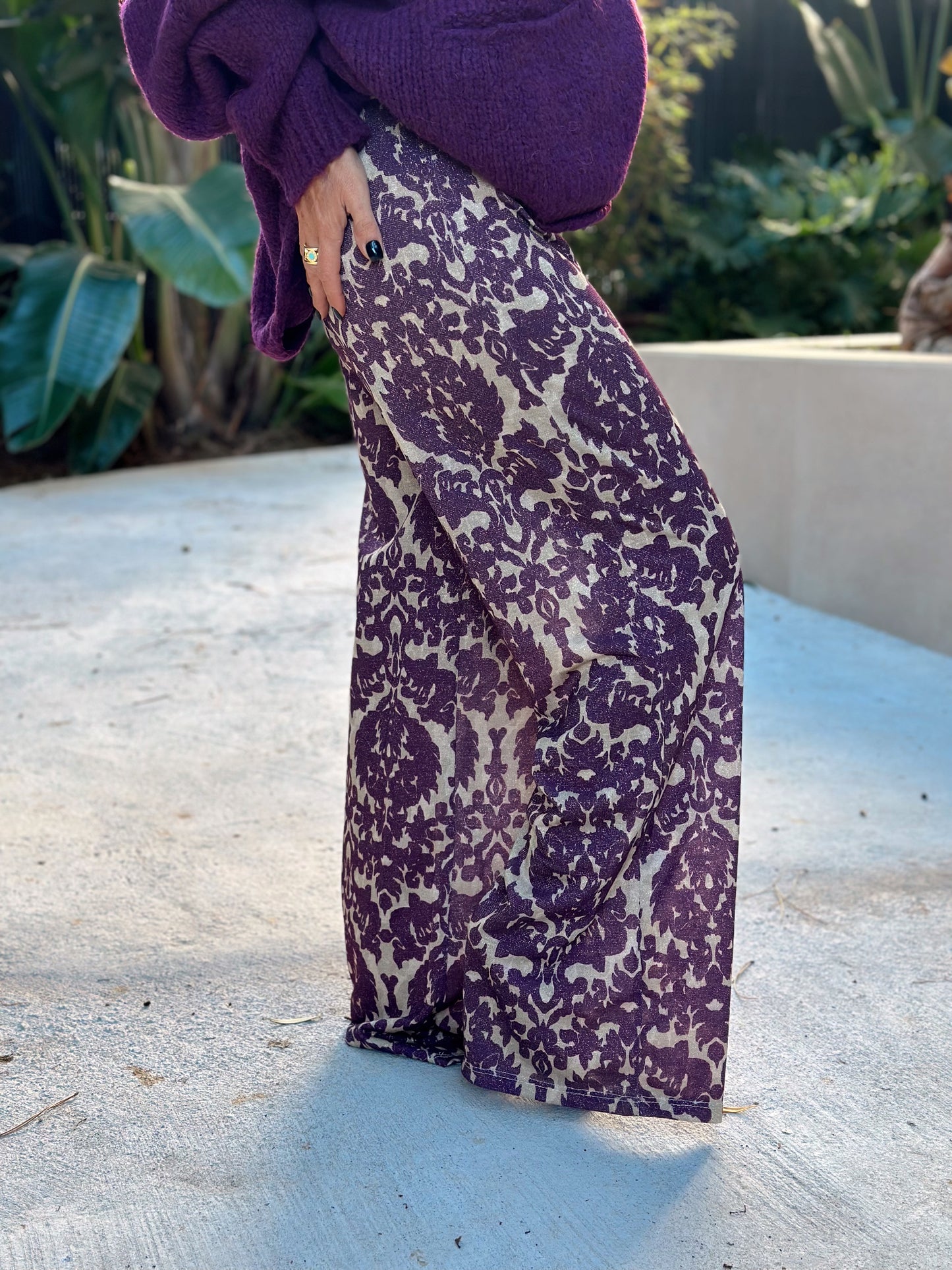 PANTALON ESTAMPADO BETTY LILAS