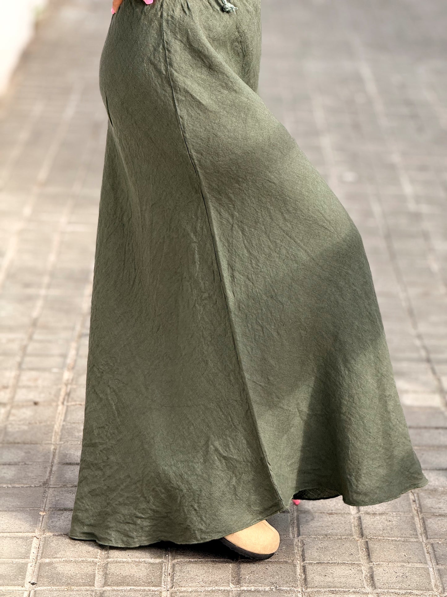 FALDA LINO GRAZIELA MULTICOLOR