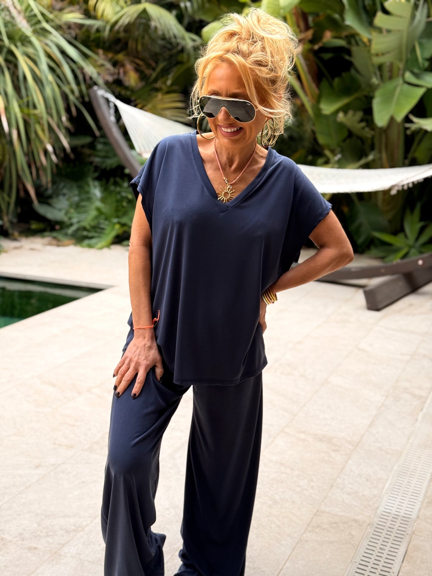 CONJUNTO PANTALON-BLUSA ALBA MULTICOLOR