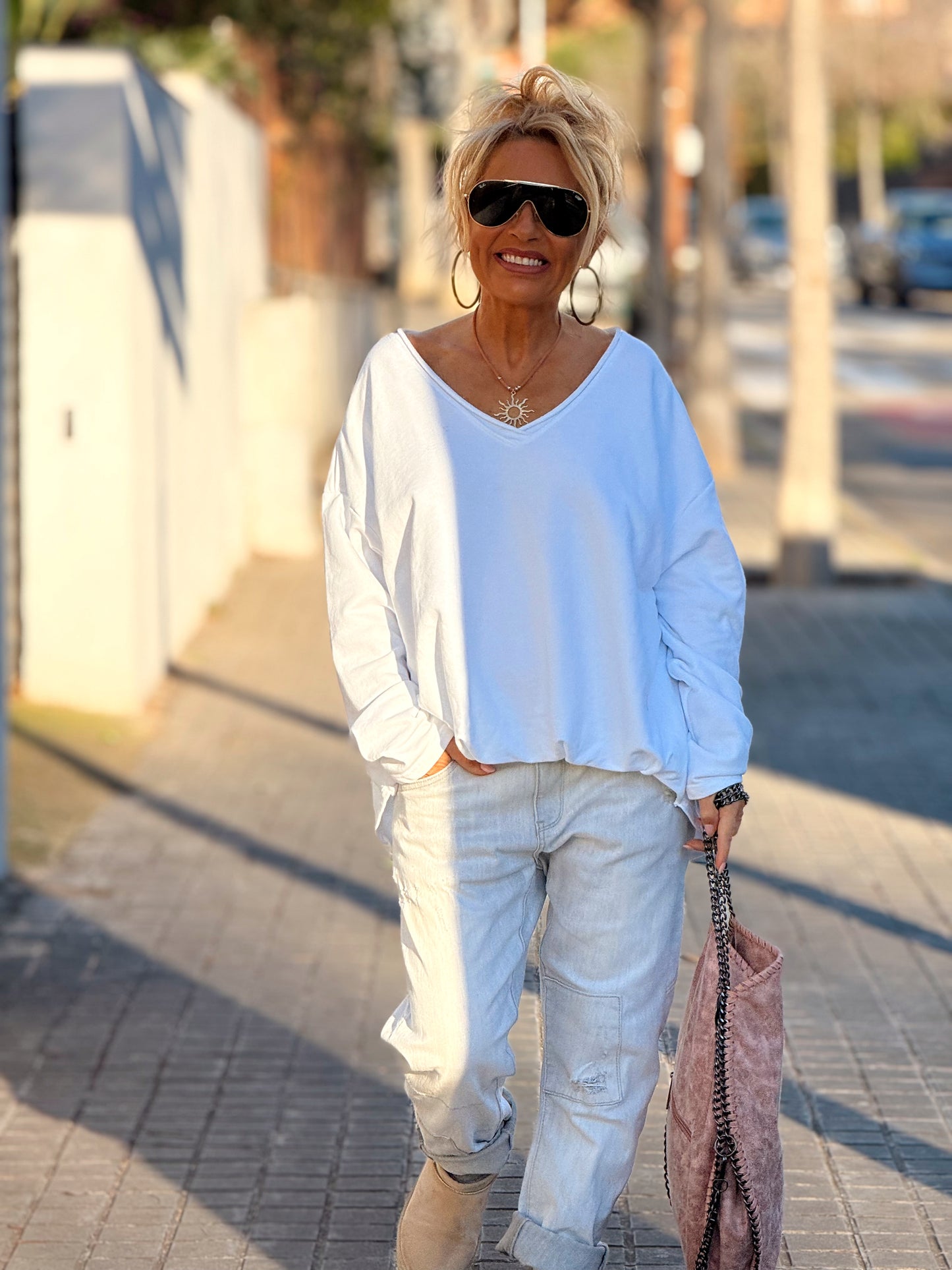 SUDADERA OVERSIZE FILOMENA MULTICOLOR