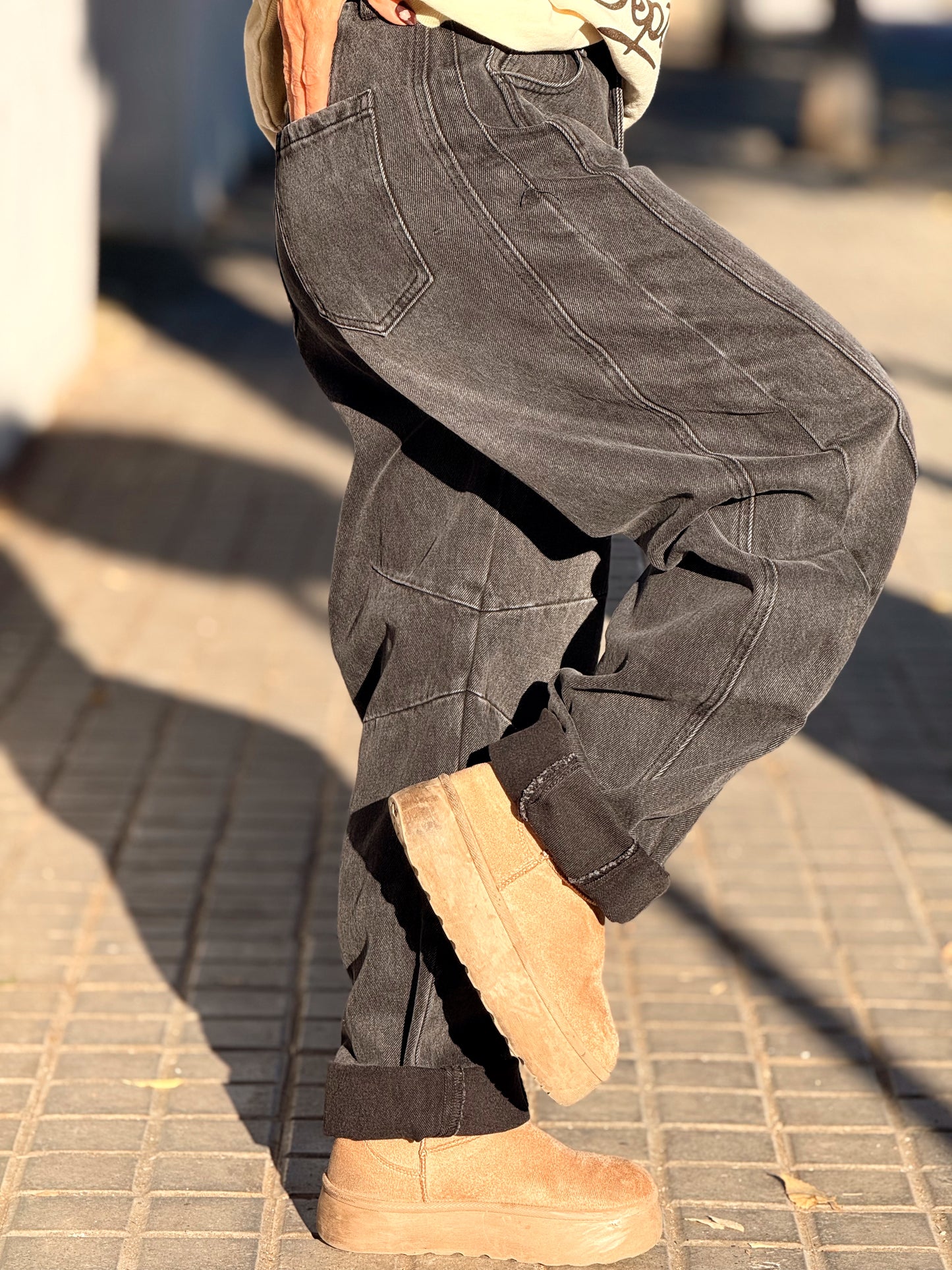 JEANS VAQUEROS BARREL MULTICOLOR