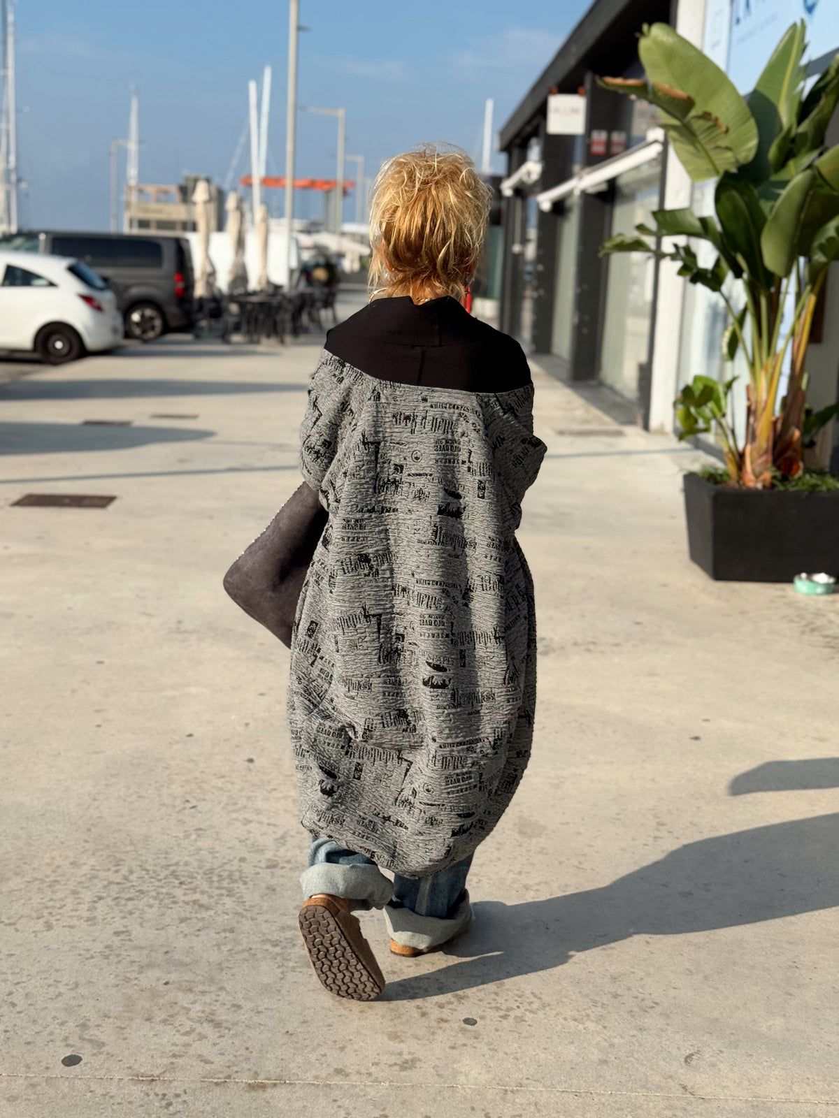 ABRIGO OVERSIZE RITA GRIS