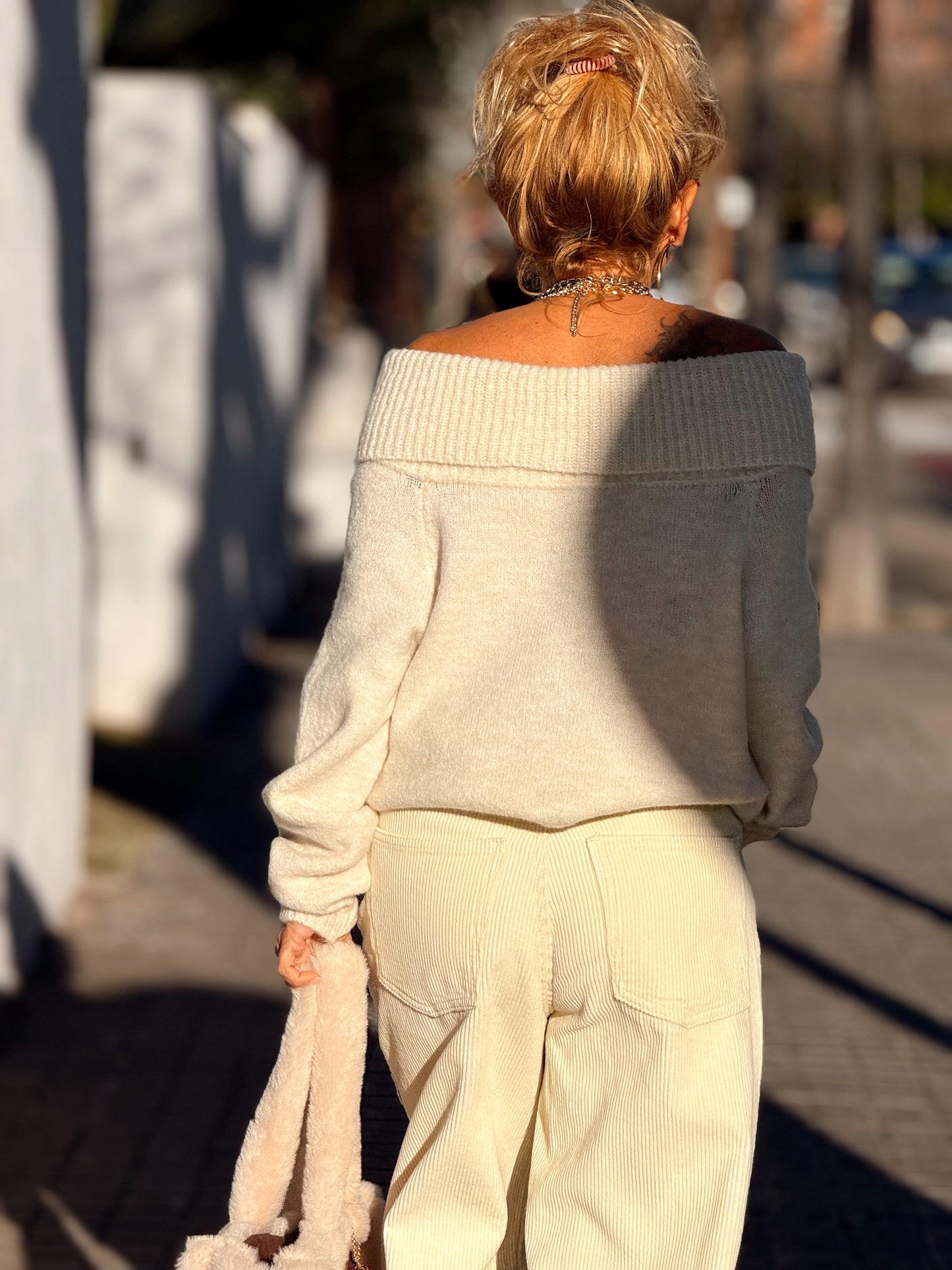 JERSEY DE PUNTO BARDOT MULTICOLOR