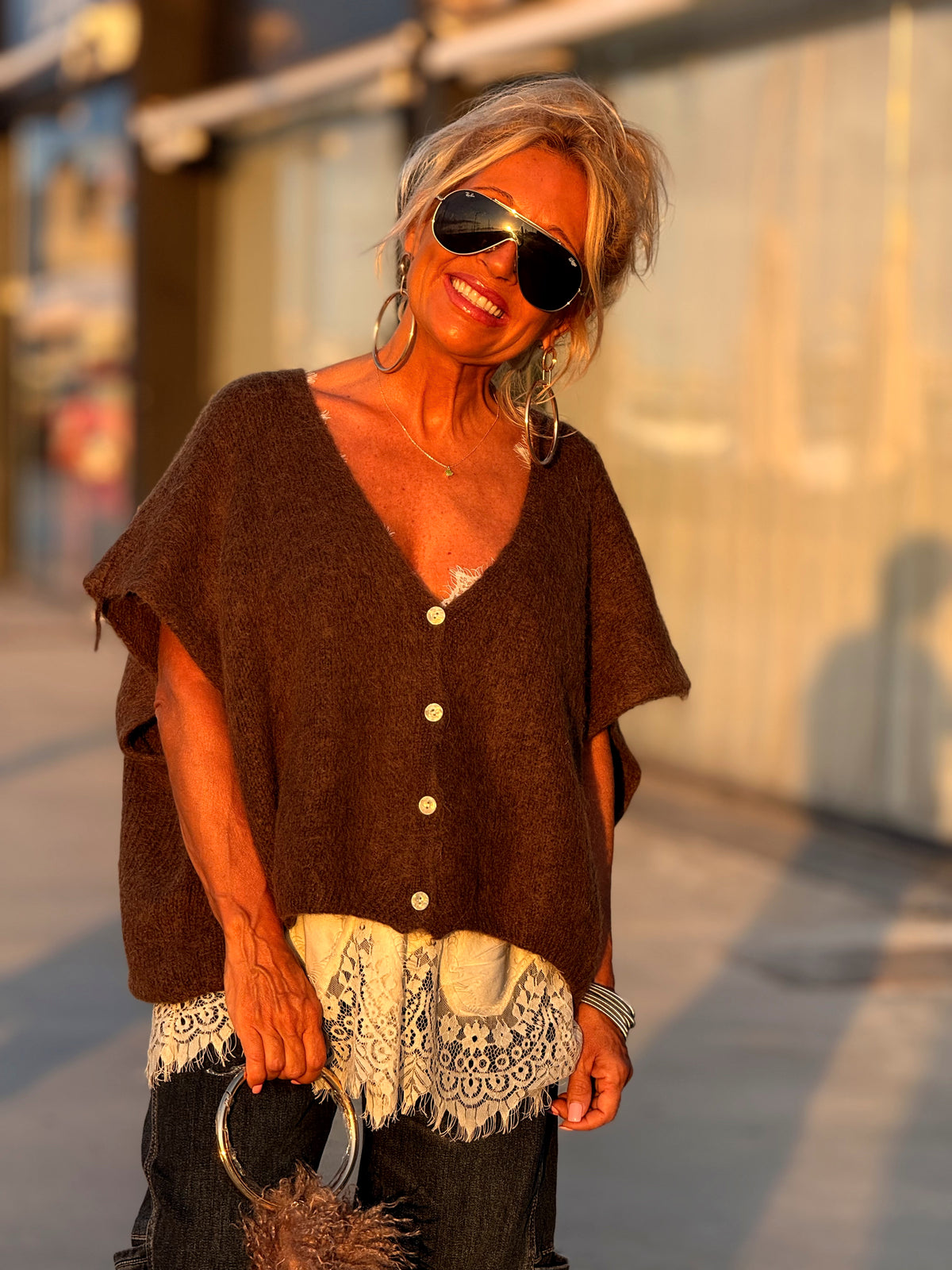 CHALECO OVERSIZE MARIANA MULTICOLOR