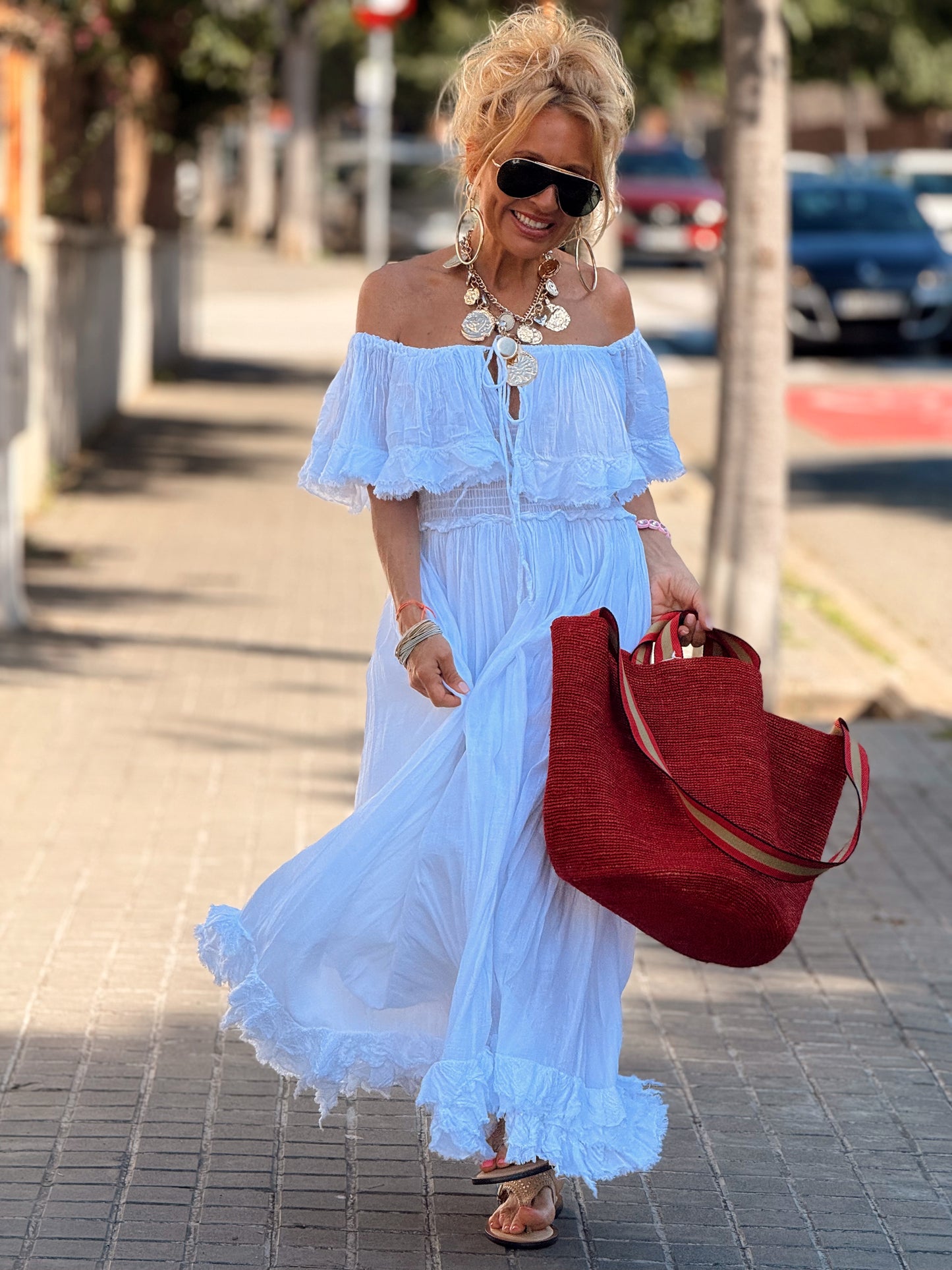 VESTIDO BOHO MULTICOLOR