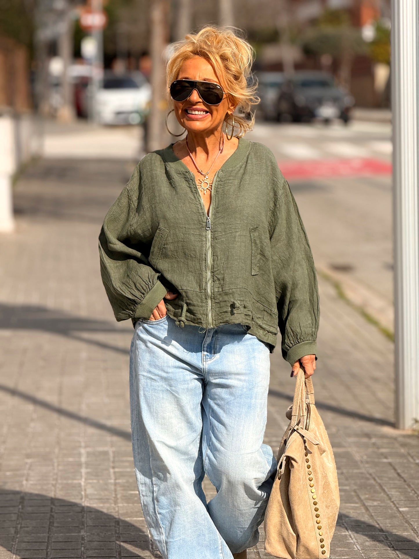 BOMBER LINO CAMILLE MULTICOLOR