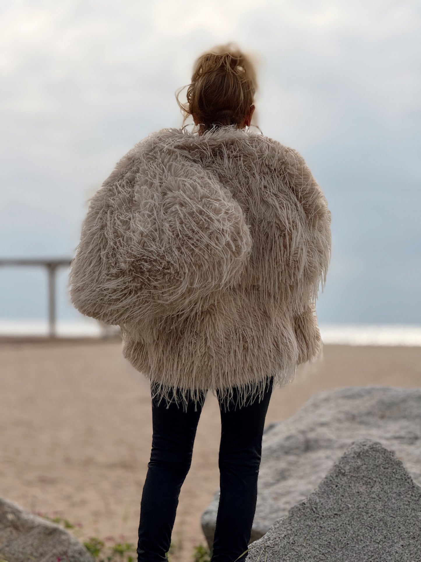 CHAQUETA DE PELO SINTÉTICO LUCAS MULTICOLOR