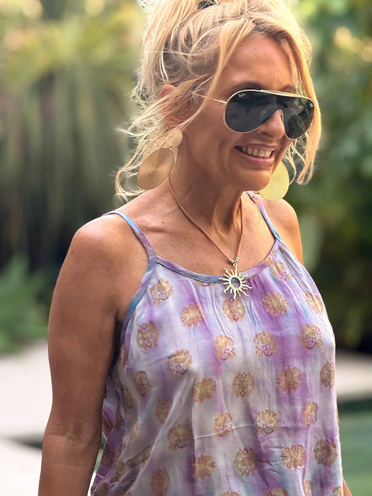 TOP TIRANTES CREPE SEDA INDY MULTICOLOR