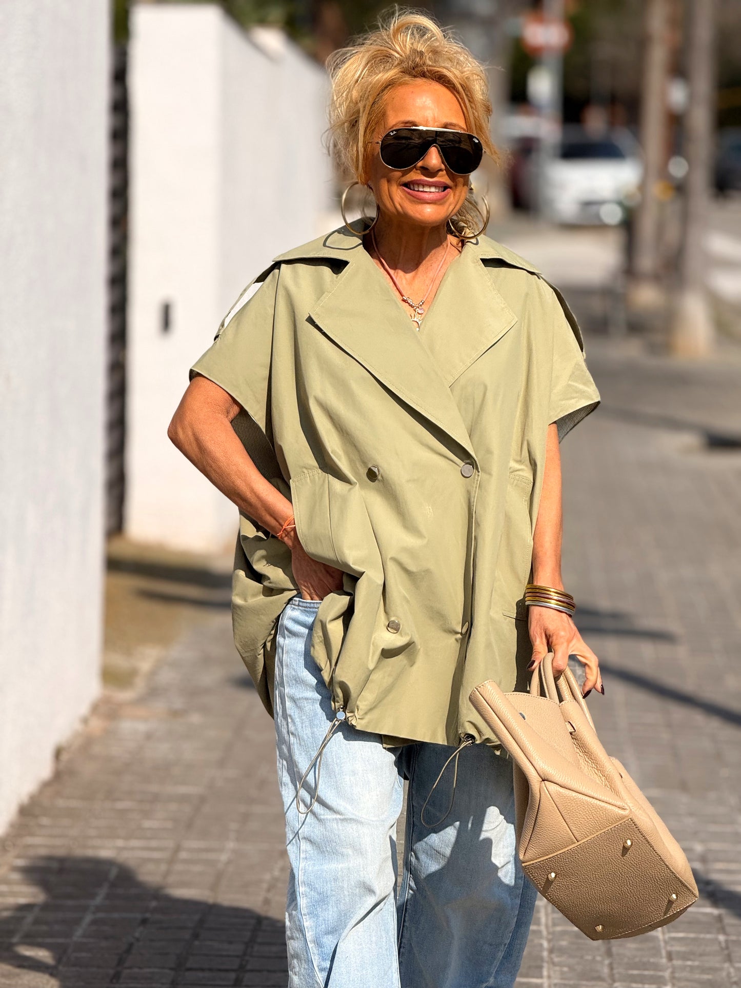 TRENCH OVERSIZE ELOWEN MULTICOLOR