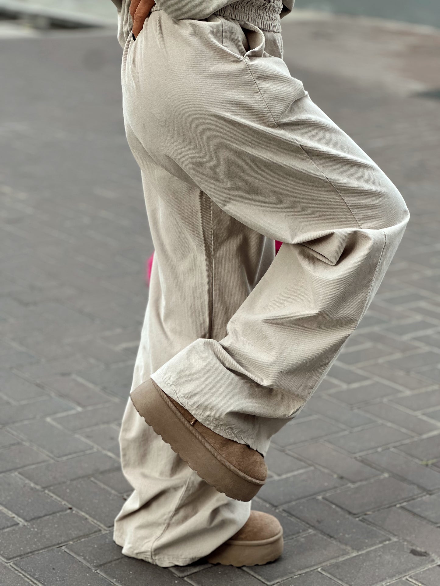 PANTALON PANA HEIKE BEIGE