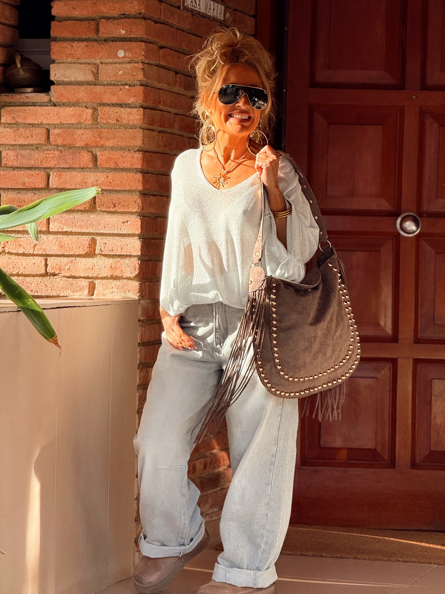 BOLSO TACHAS MULTICOLOR