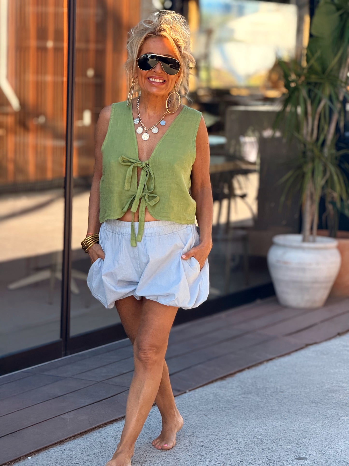 SHORT BOHO MULTICOLOR
