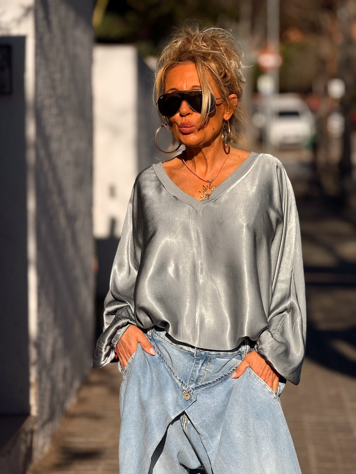 BLUSA OVERSIZE ZIGGY MULTICOLOR