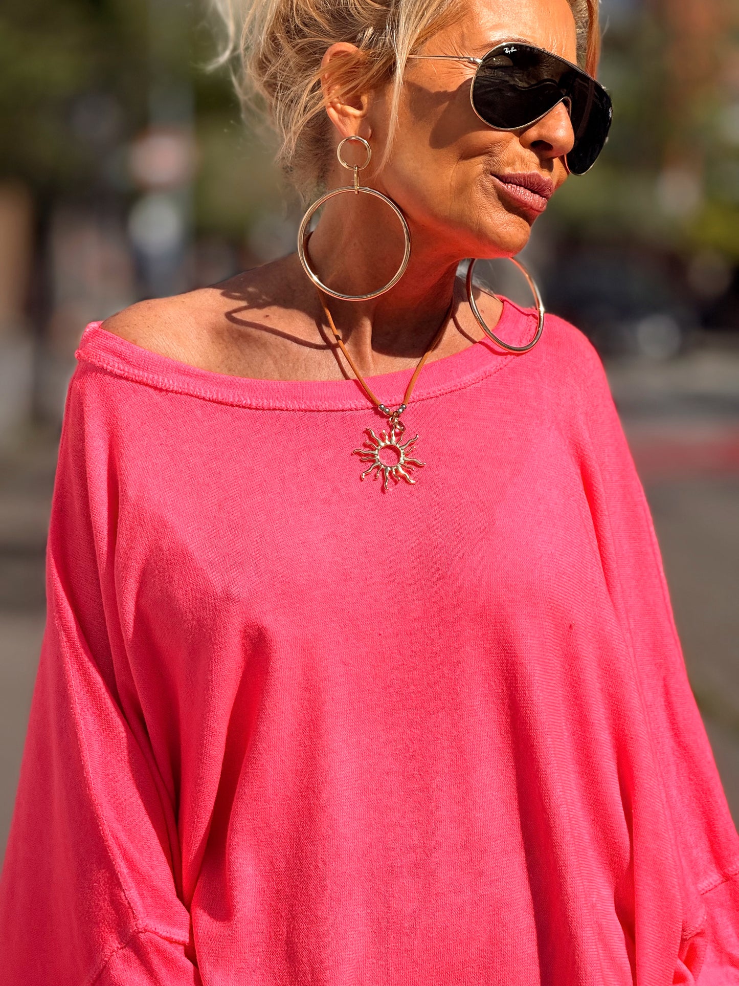 CAMISETA SUPER OVERSIZE SHILA NÉON MULTICOLOR