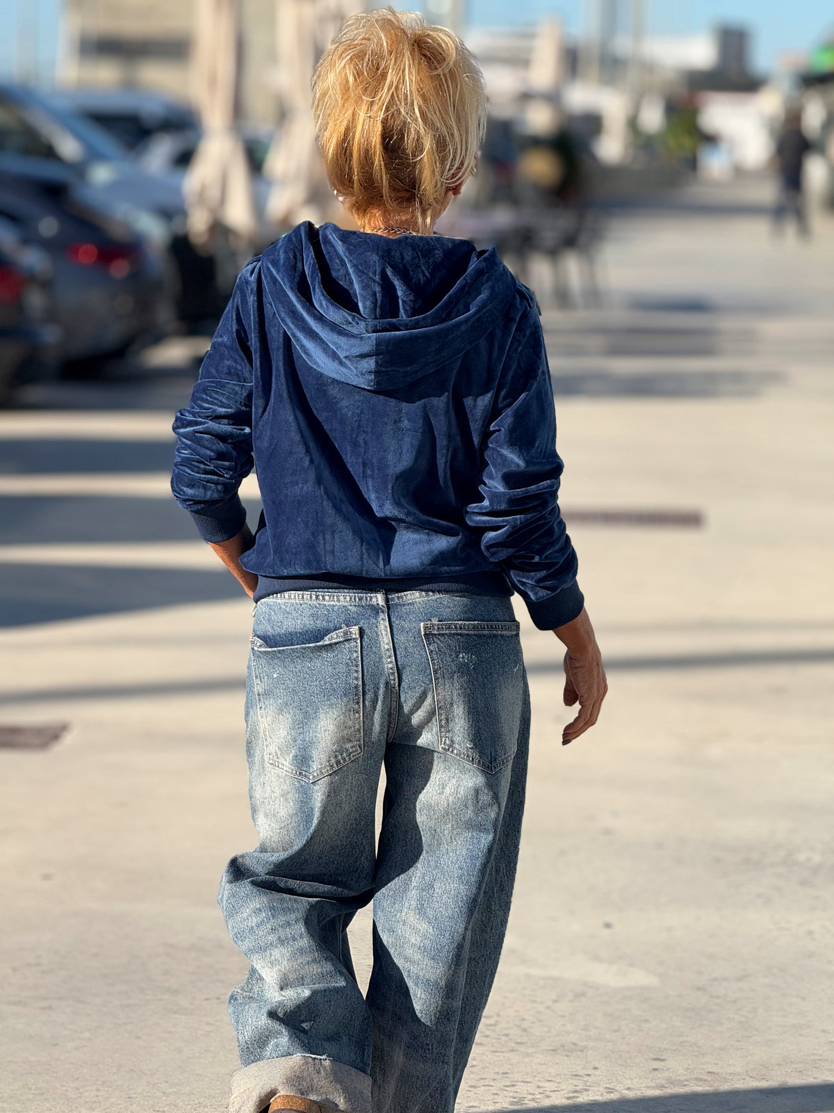CHAQUETA TERCIOPELO AZUL
