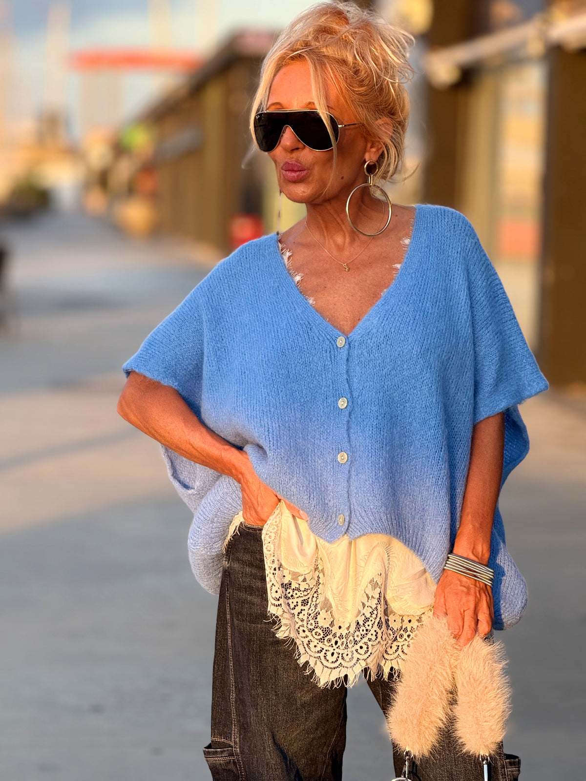 CHALECO OVERSIZE MARIANA MULTICOLOR